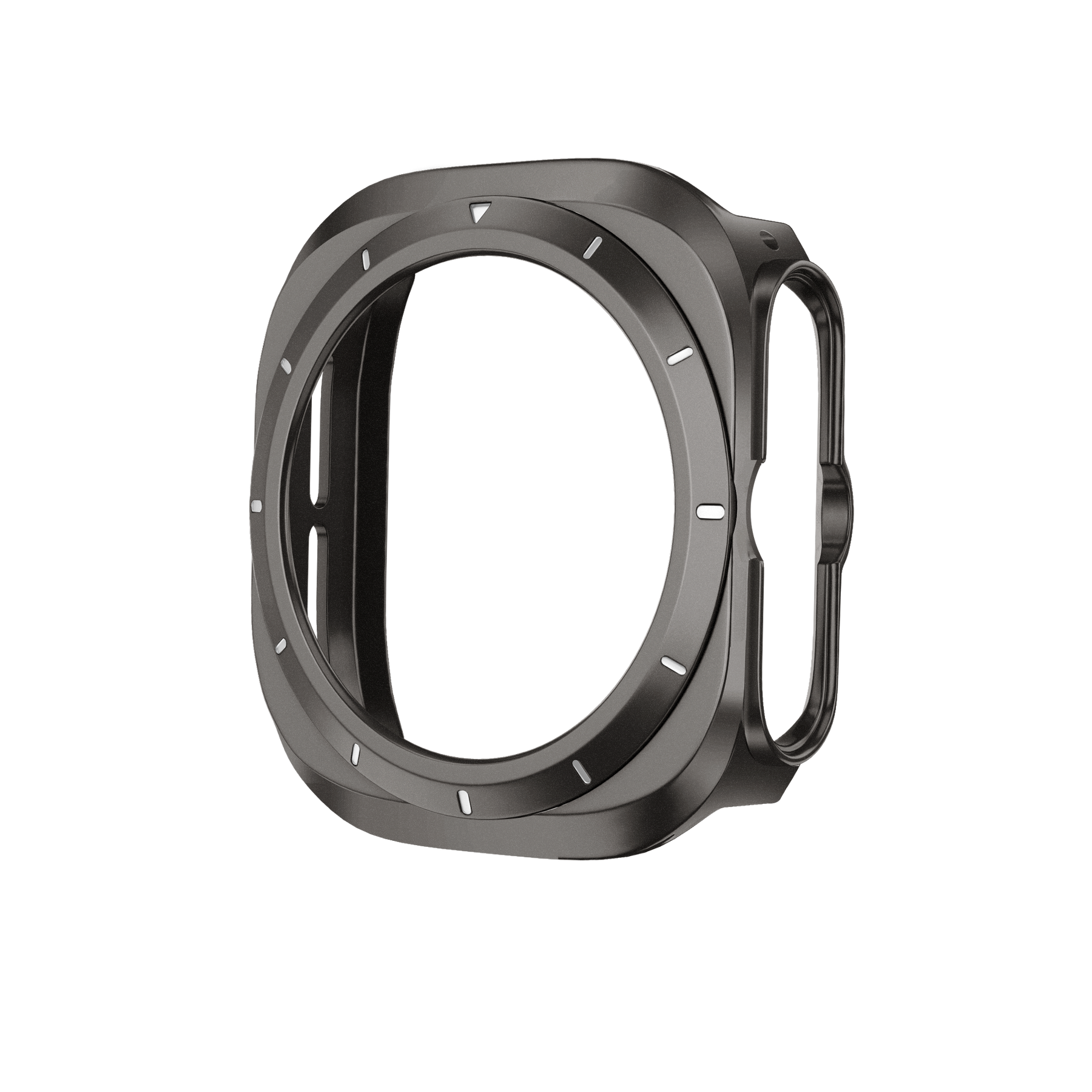 Bandz Samsung Galaxy Watch Ultra Bezel PC Case (Titanium Grey with White)