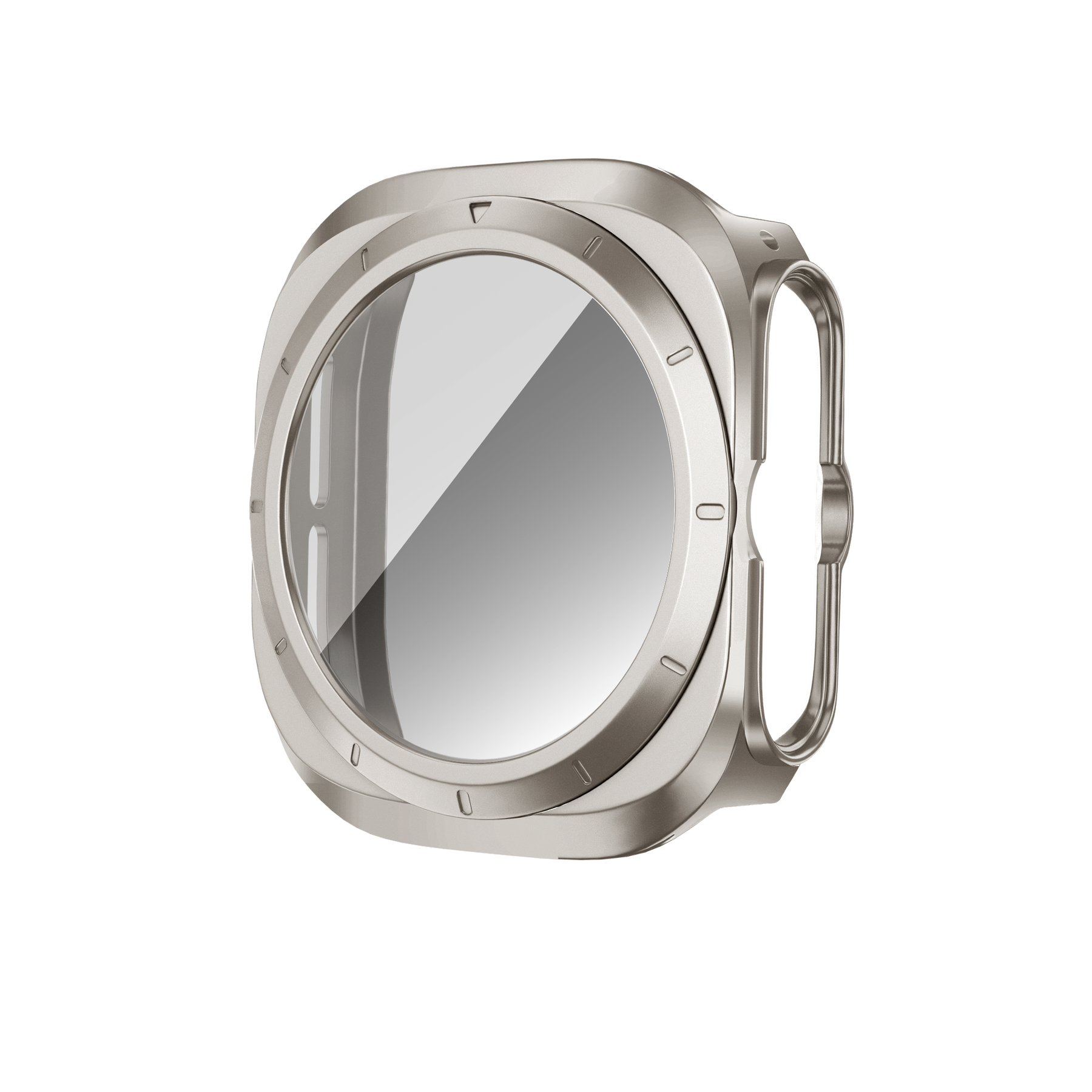 Bandz Samsung Galaxy Watch Ultra PC Case with Glass (Titanium)