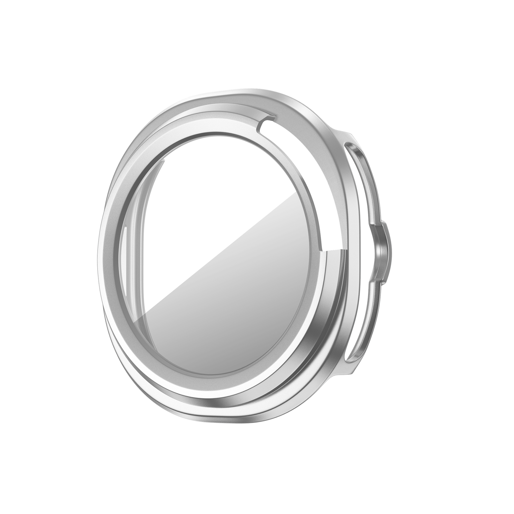 Bandz Samsung Galaxy Watch 8 Classic PC Cover with Glass (Silver)