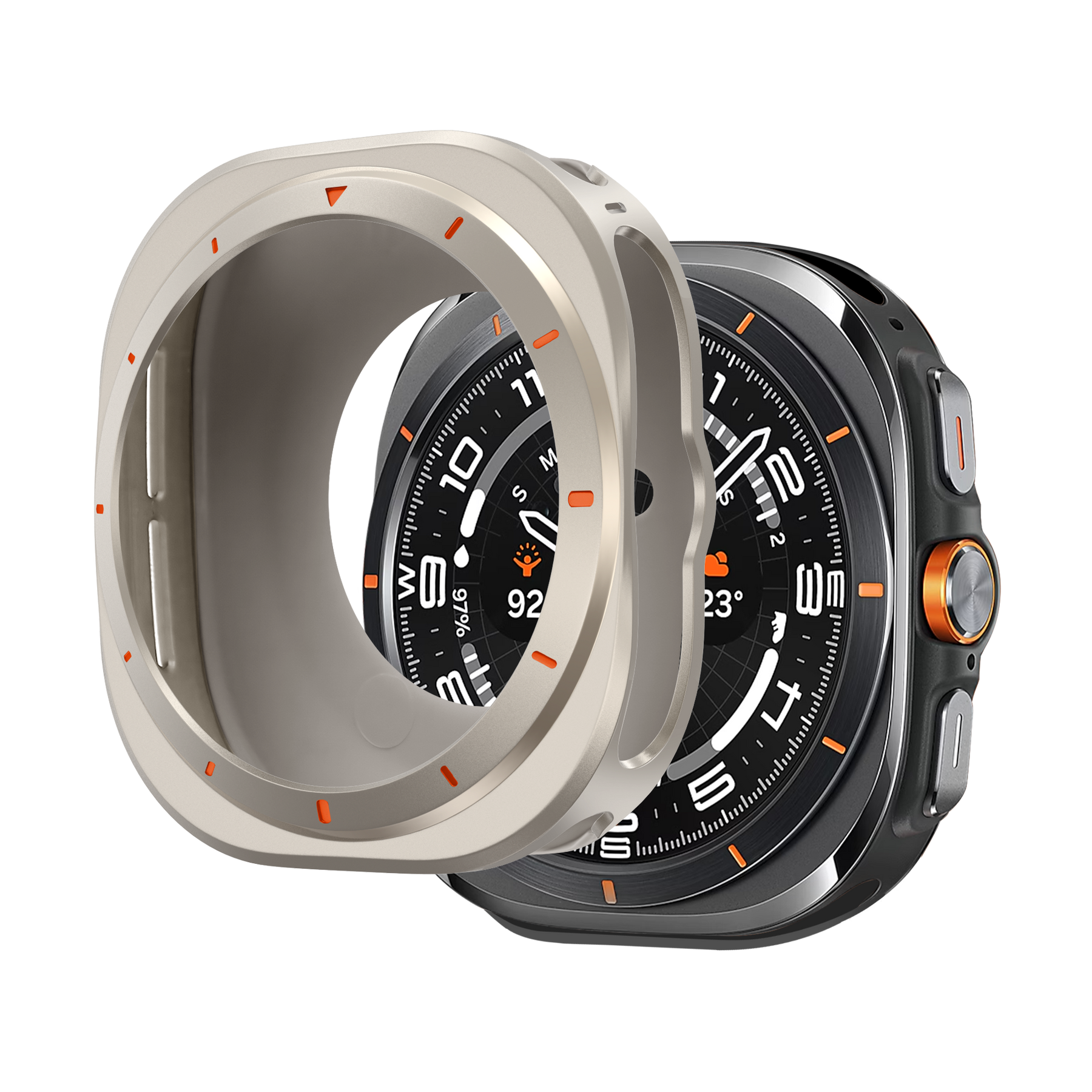 Bandz Samsung Galaxy Watch Ultra Metal Case (Titanium)