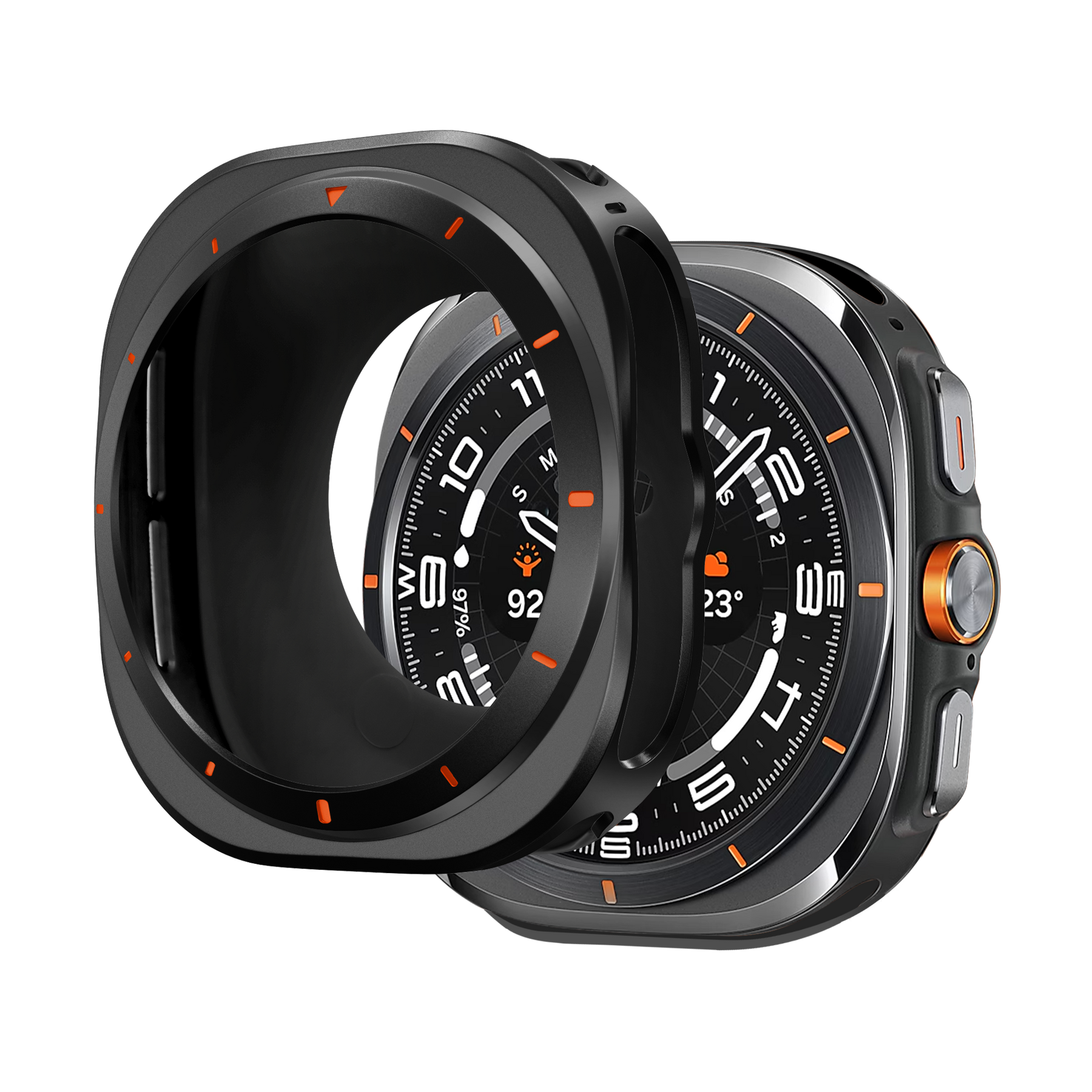 Bandz Samsung Galaxy Watch Ultra Metal Case (Black)