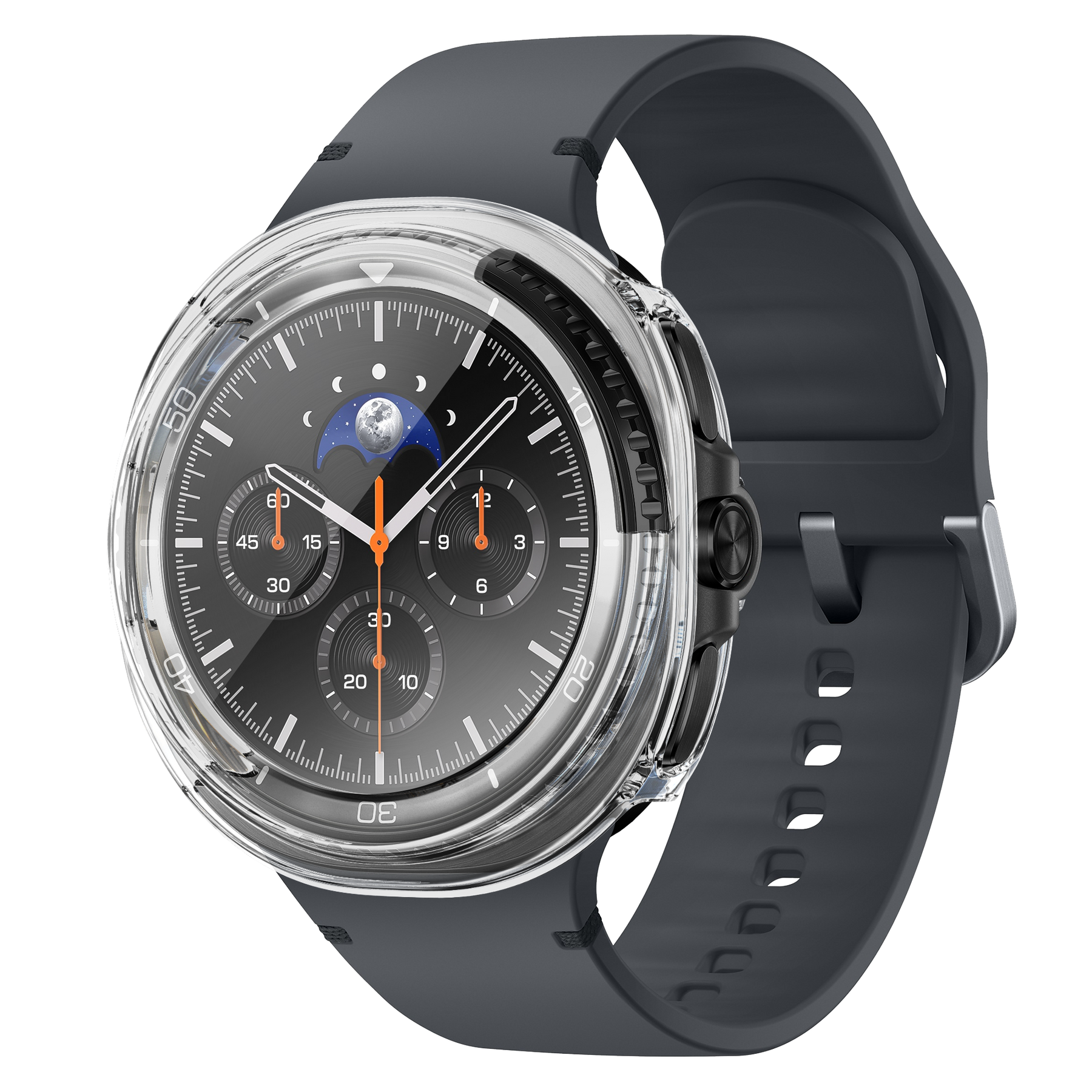 Bandz Samsung Galaxy Watch 8 Classic PC Cover with Glass (Transparent)