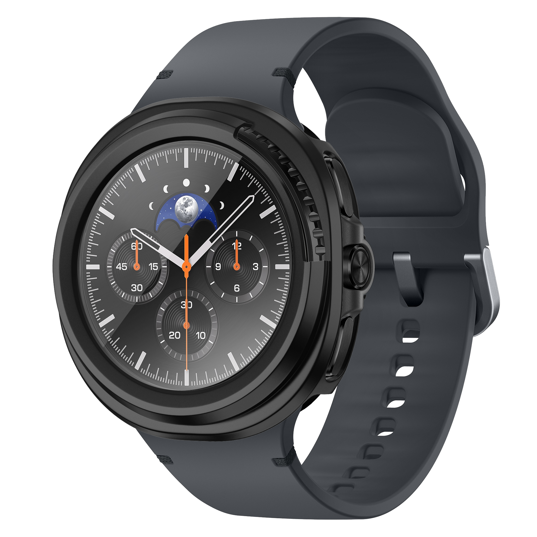Bandz Samsung Galaxy Watch 8 Classic PC Cover with Glass (Black)