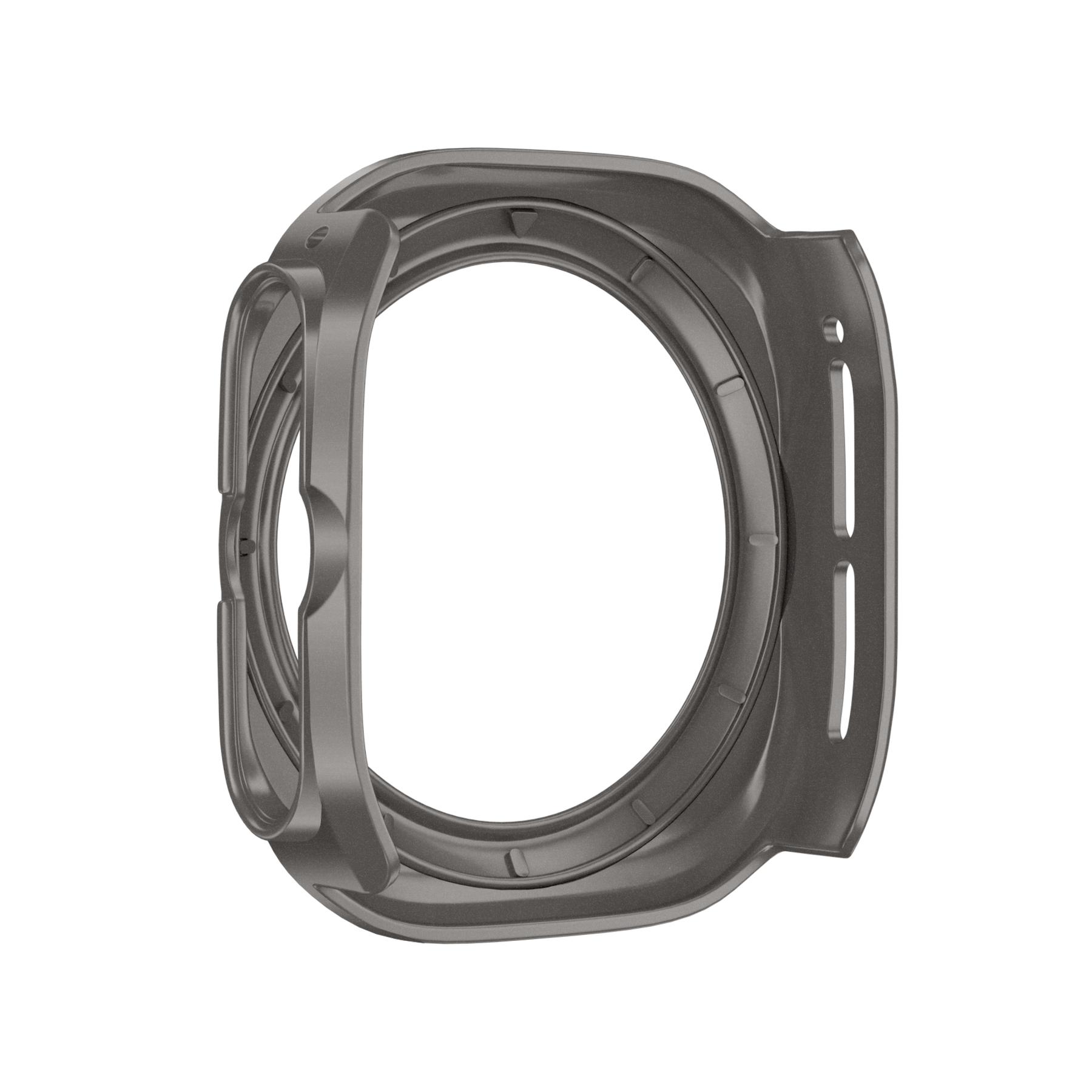 Bandz Samsung Galaxy Watch Ultra Bezel PC Case (Titanium Grey with White)