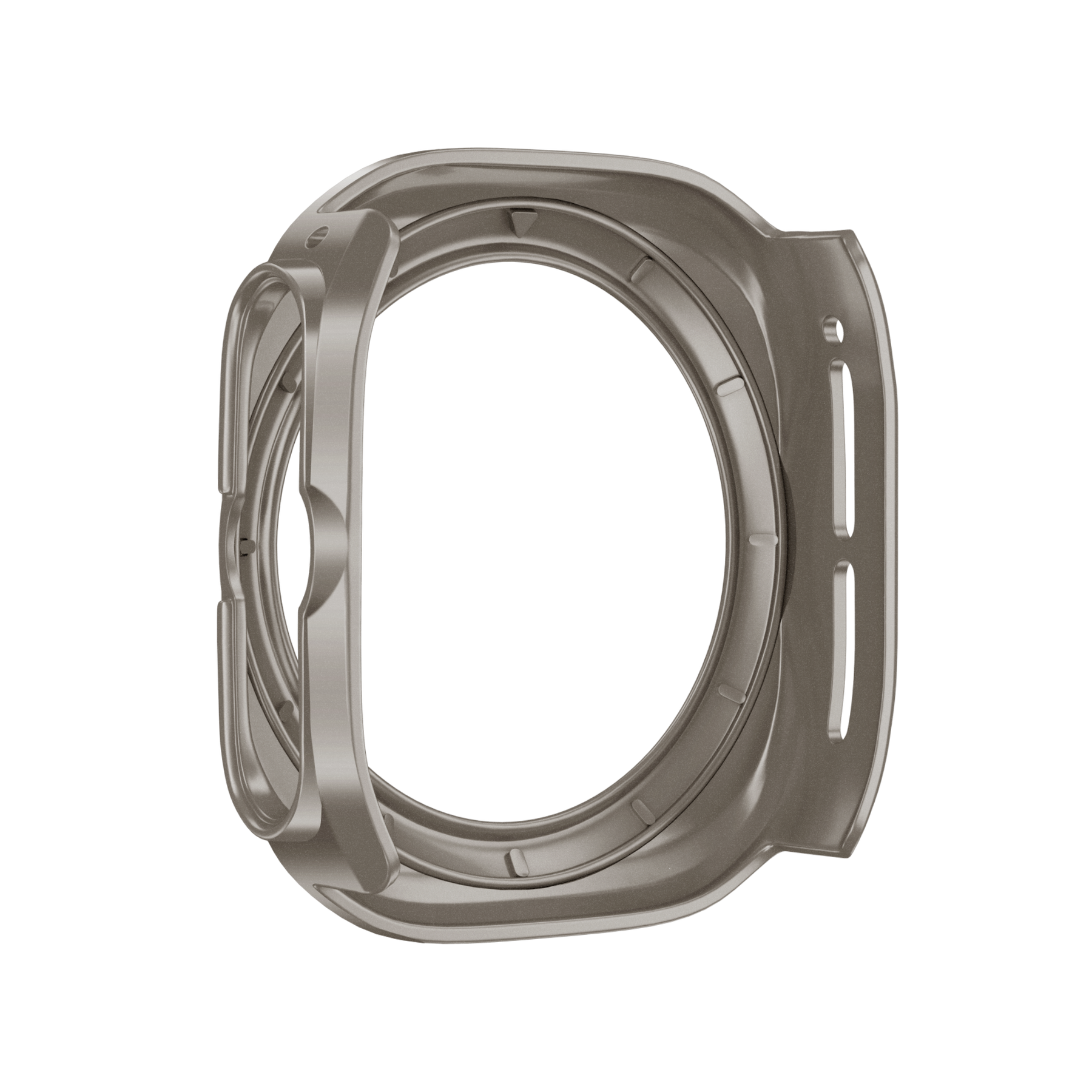 Bandz Samsung Galaxy Watch Ultra Bezel PC Case (Titanium with Orange)