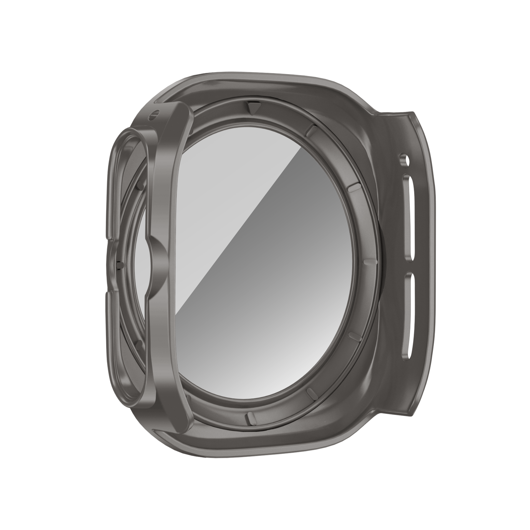 Bandz Samsung Galaxy Watch Ultra PC Case with Glass (Titanium Grey)