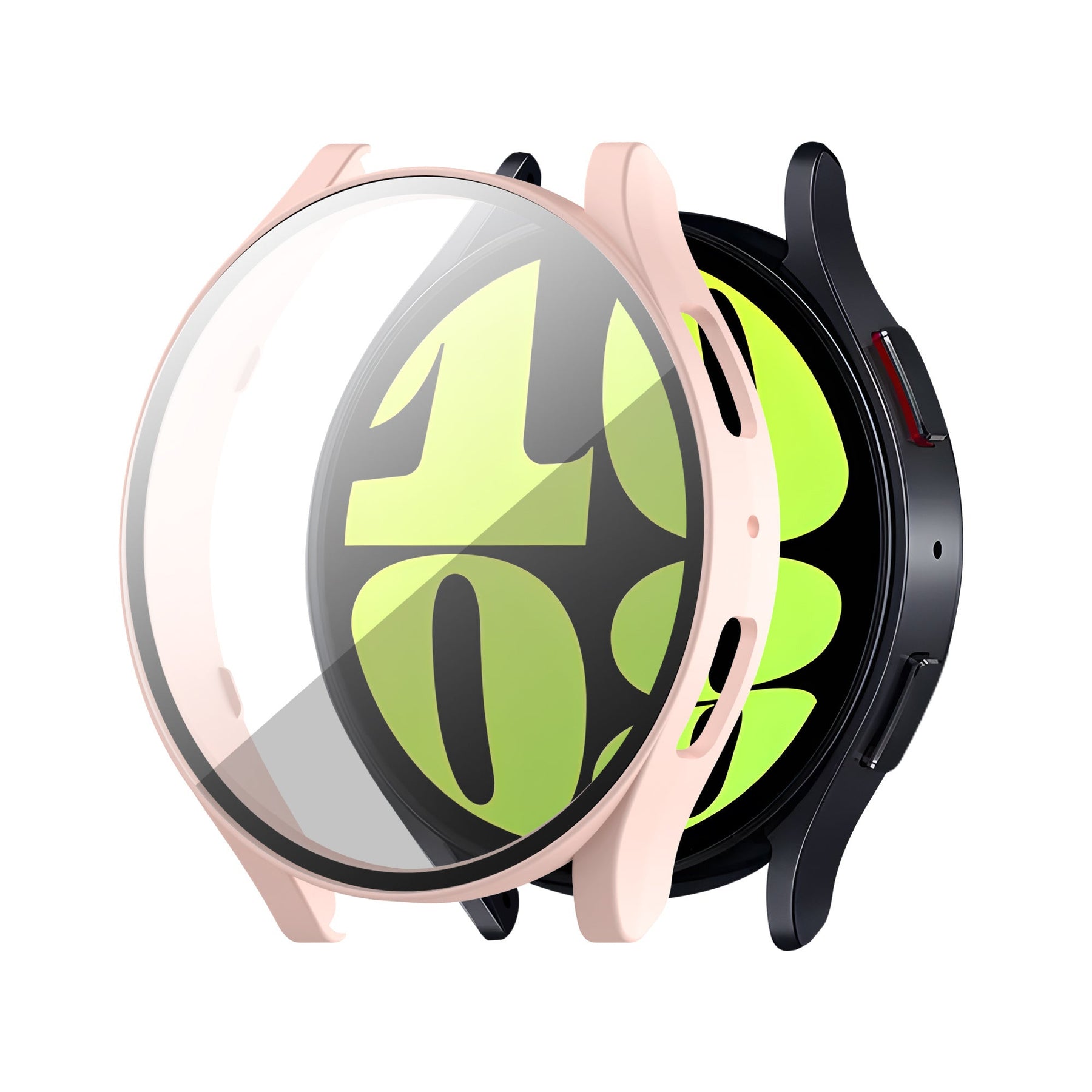 Samsung Galaxy Watch 6 40mm PC Hard Case with Glass (Pink)
