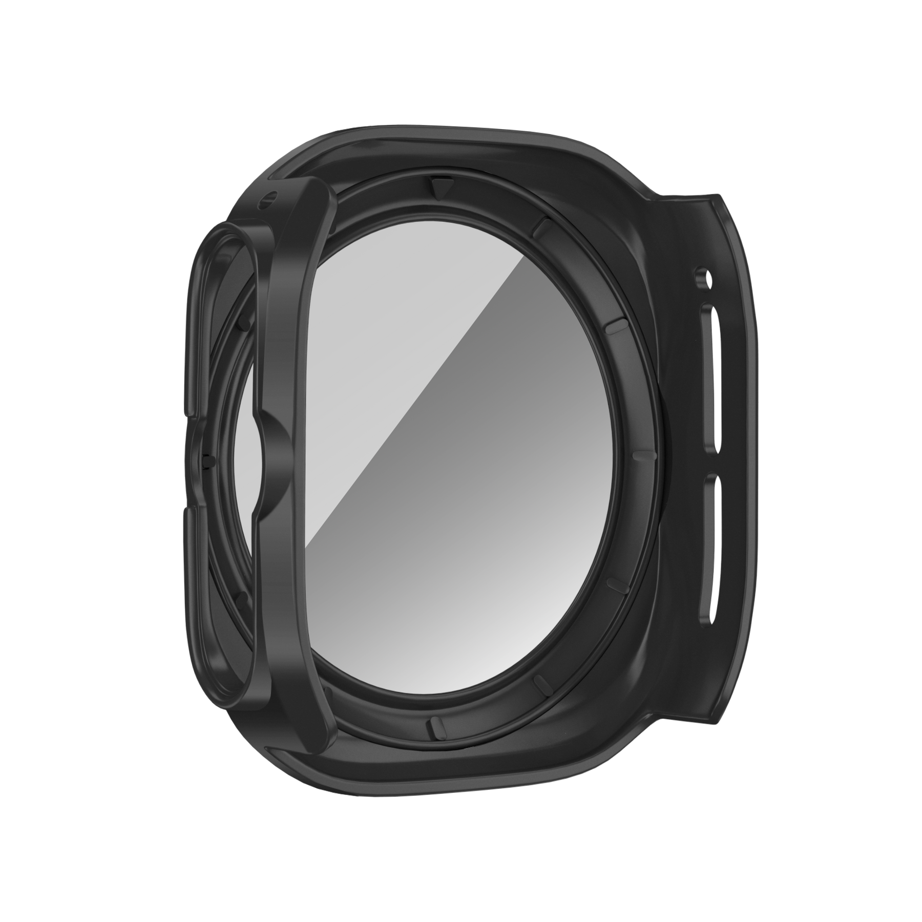 Bandz Samsung Galaxy Watch Ultra PC Case with Glass (Black)