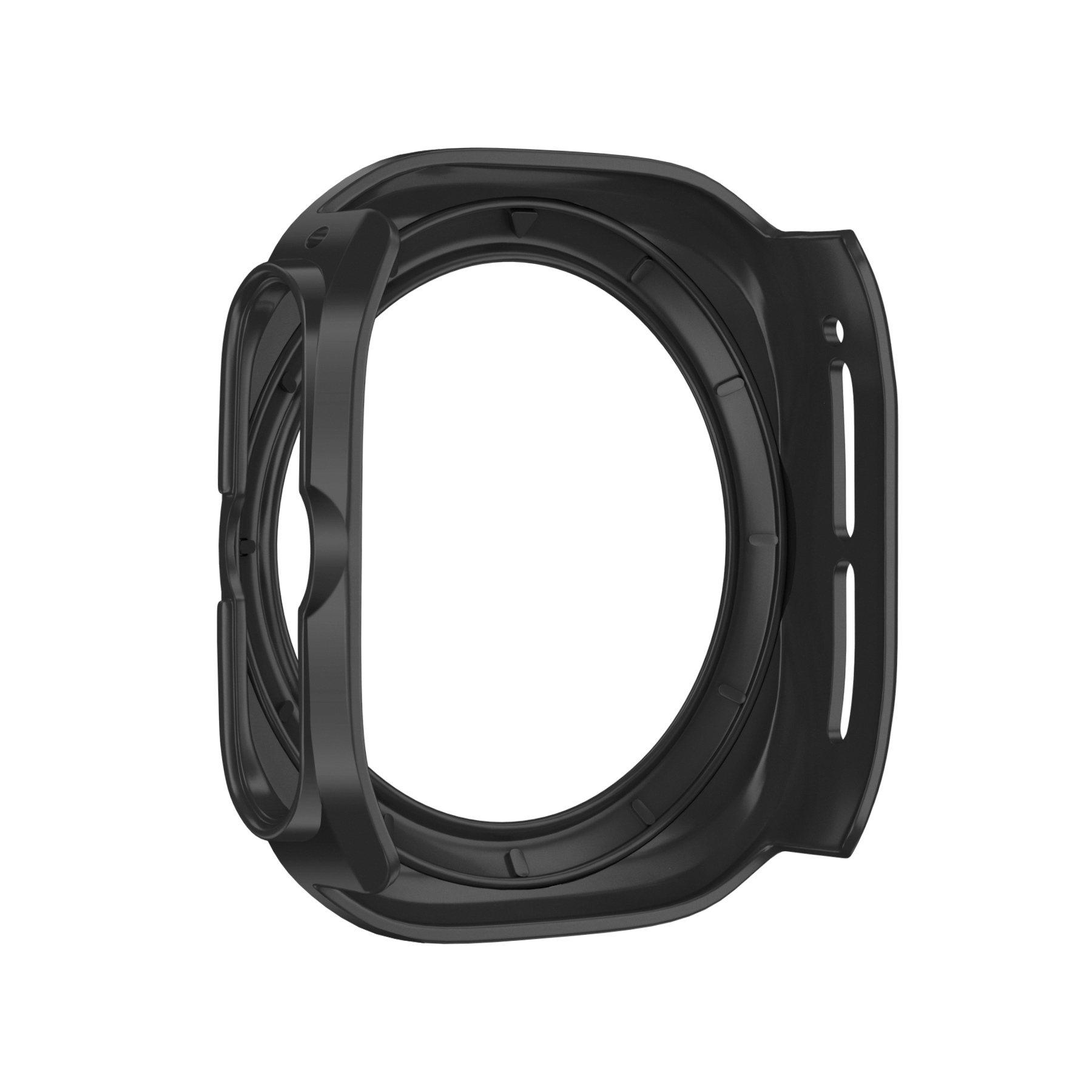 Bandz Samsung Galaxy Watch Ultra Bezel PC Case (Black with White)