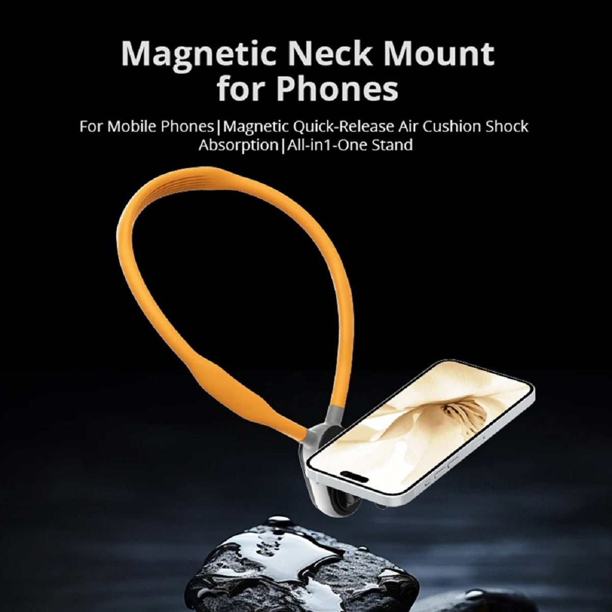 Magnetic Silicone Neck Mount Phone Holder