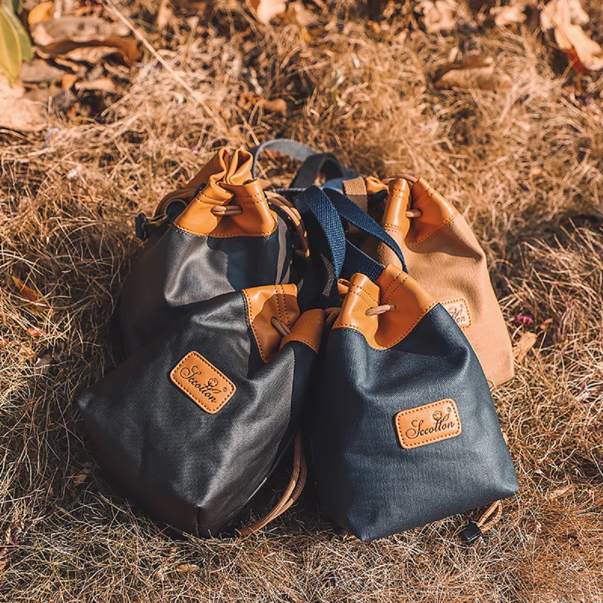 Canvas Camera Bag Lens Case