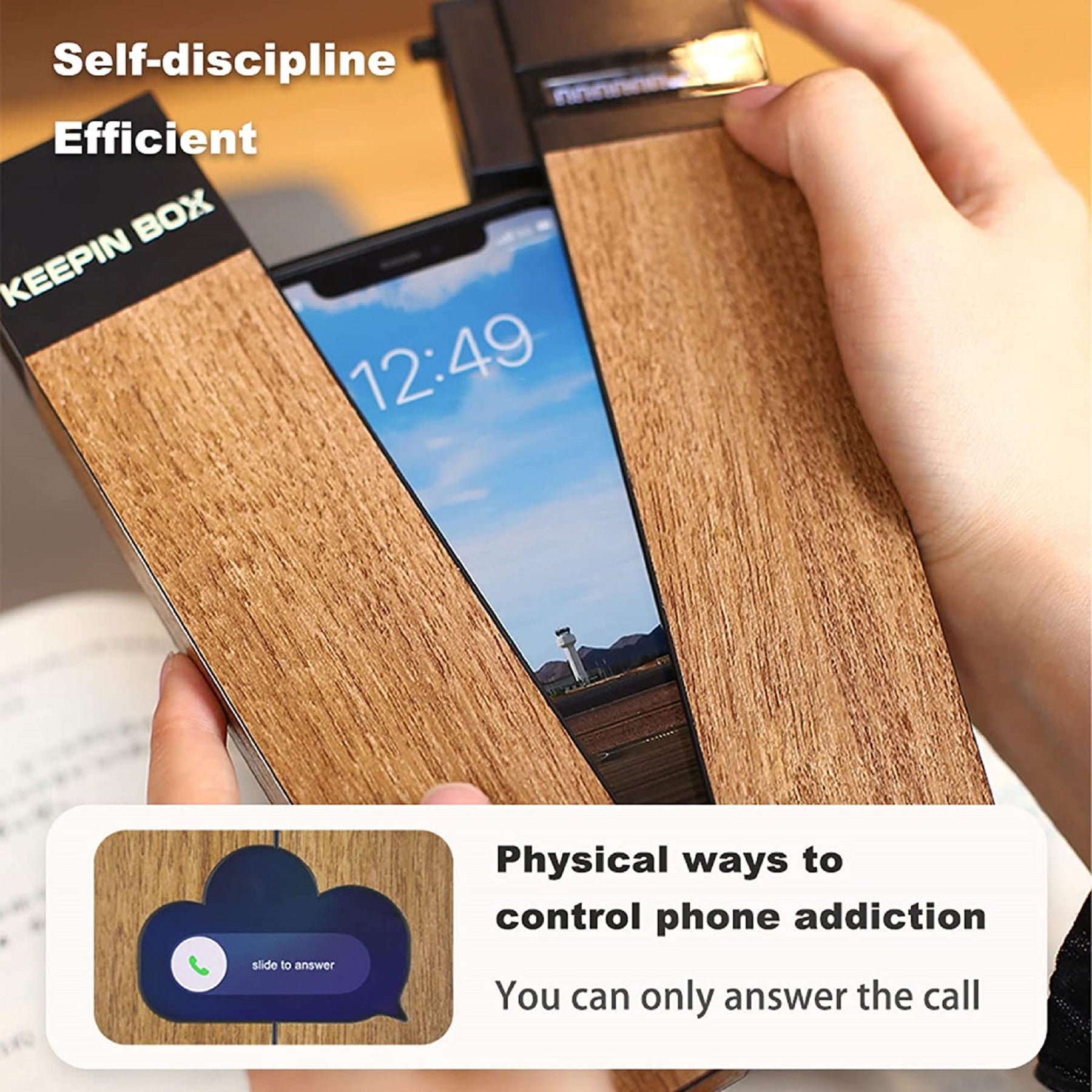 Mobile phone timing box self-discipline timing phone case
