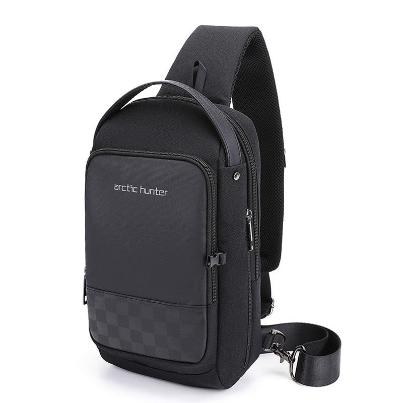 USB Waterproof Chest Messenger Shoulder Bag Crossbody Bolsas