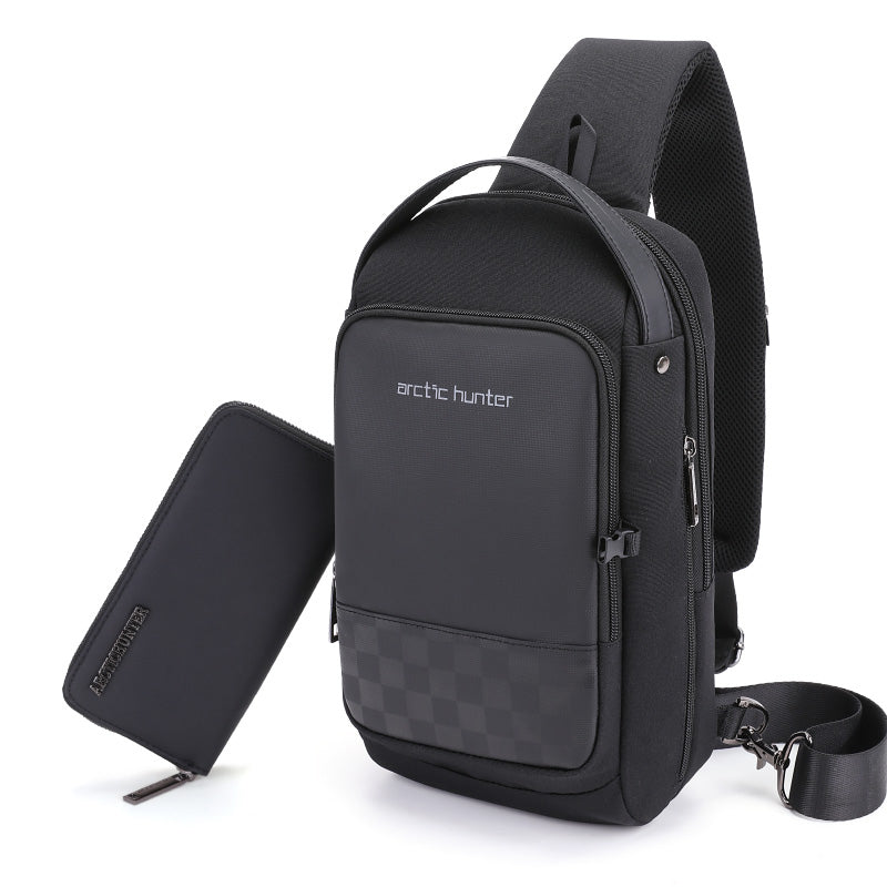 USB Waterproof Chest Messenger Shoulder Bag Crossbody Bolsas