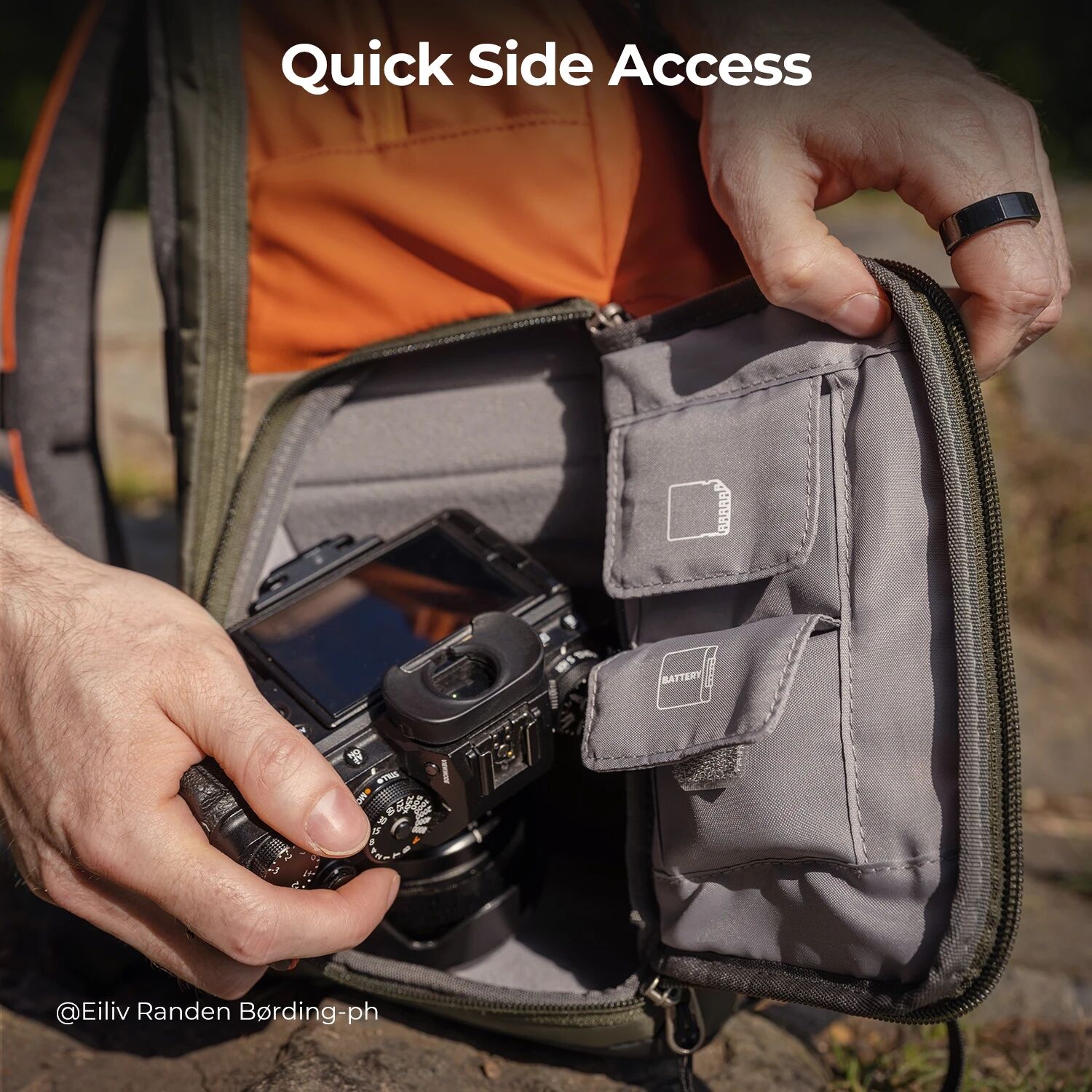 Rain Cover Camera Backpack Outdoor Travel Photography Bag
