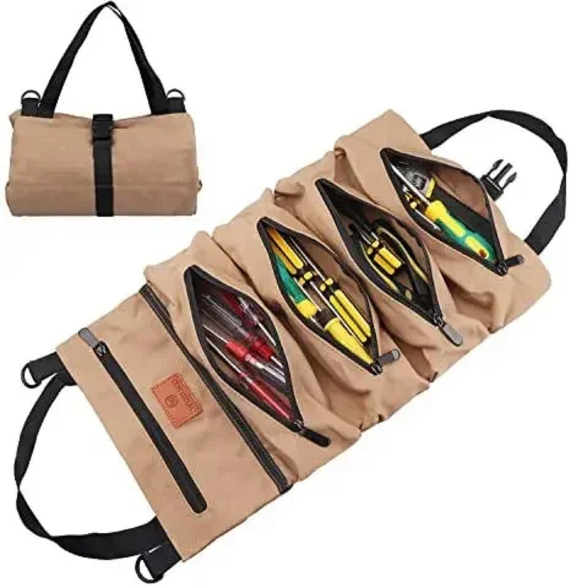 Multi-Purpose Tool Roll Organizer Bag