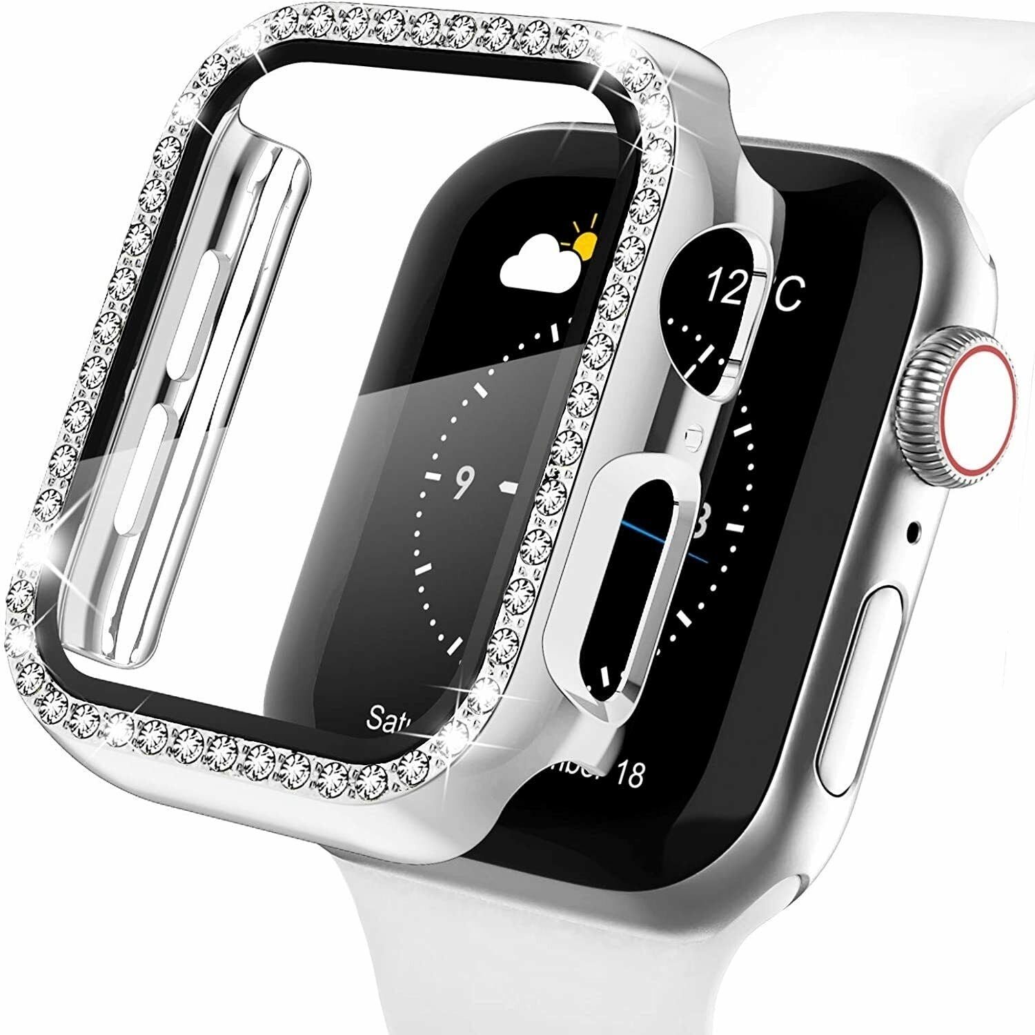 Apple Watch Diamond PC Hard Case (Silver)