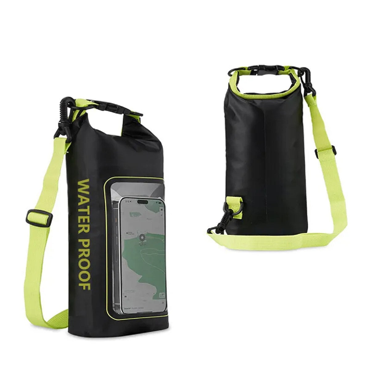 2L Waterproof Dry Touch Screen Bag Roll-Top Pool Outdoor Gear Storage