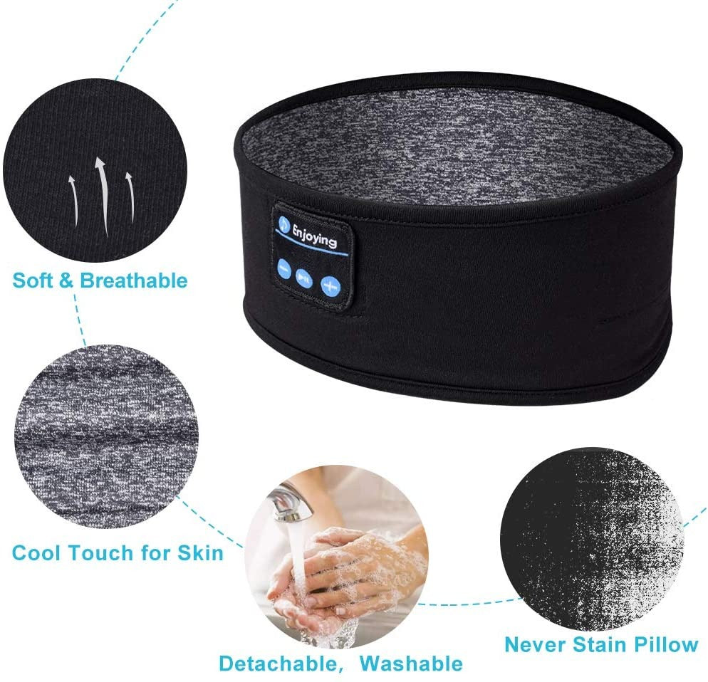 Sleeping Eyemask Headband With Bluetooth Earphones