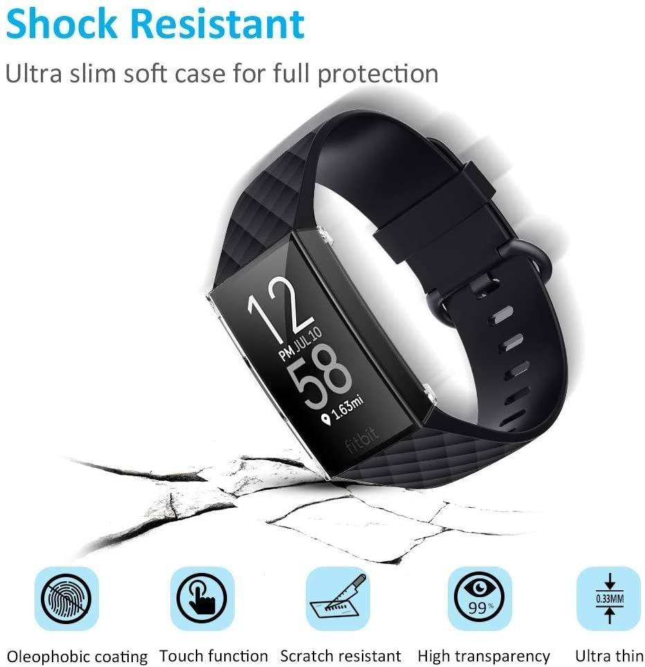 Fitbit Charge 3/4 TPU Case (Transparent)
