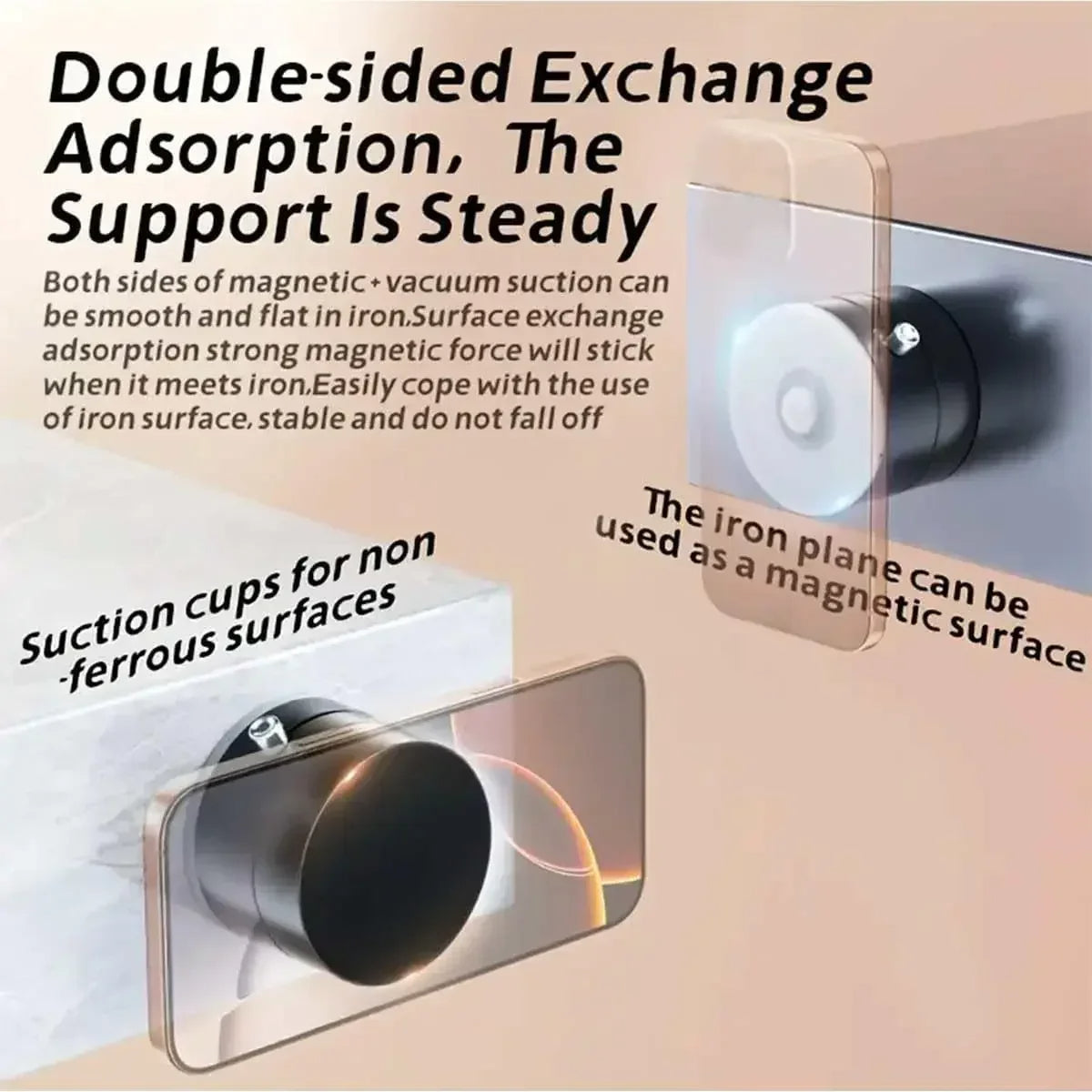 Magnetic Foldable Phone Grip Stand – Retractable GripTok Holder for Car and Home