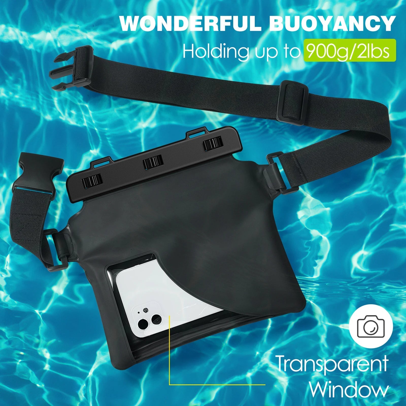 Waterproof Phone Fanny Pack – Floating Dry Pouch for Swimming