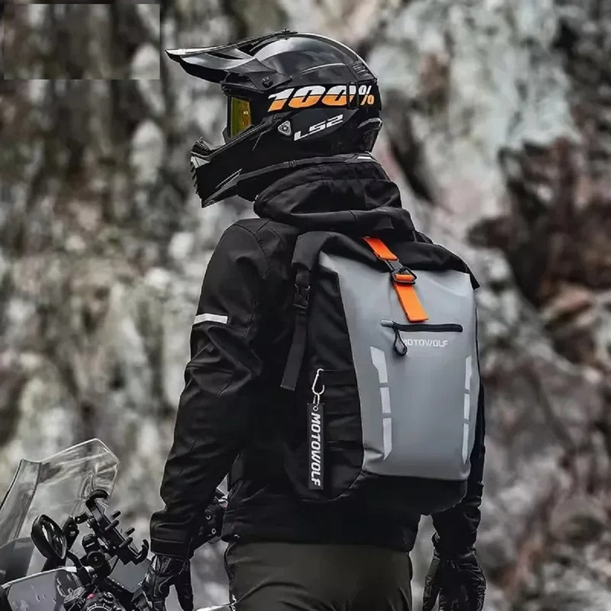 20L Waterproof Motorcycle Backpack Durable Large Capacity Moto Bag
