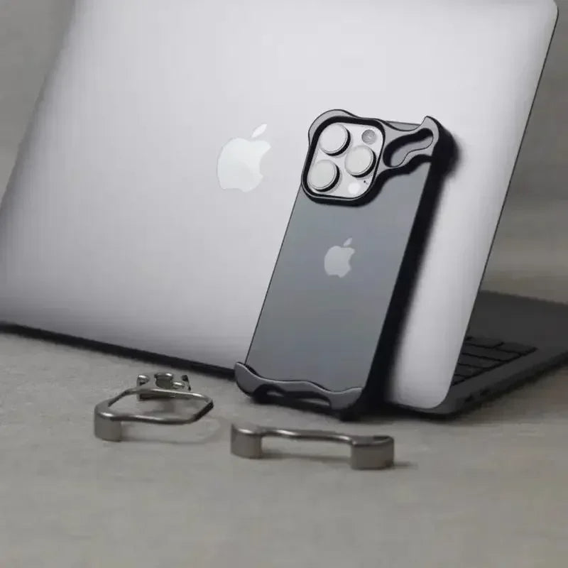 Luxury Irregular Aluminum Alloy Bumper Phone Case for iPhone