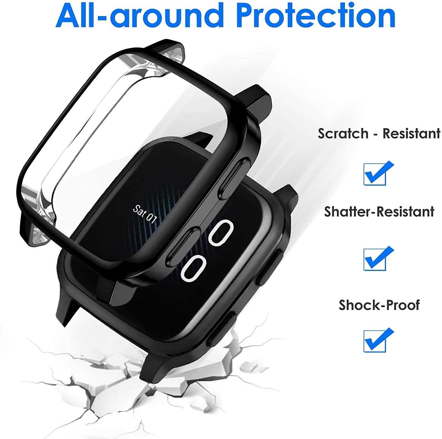 Garmin Venu SQ Case (Black)