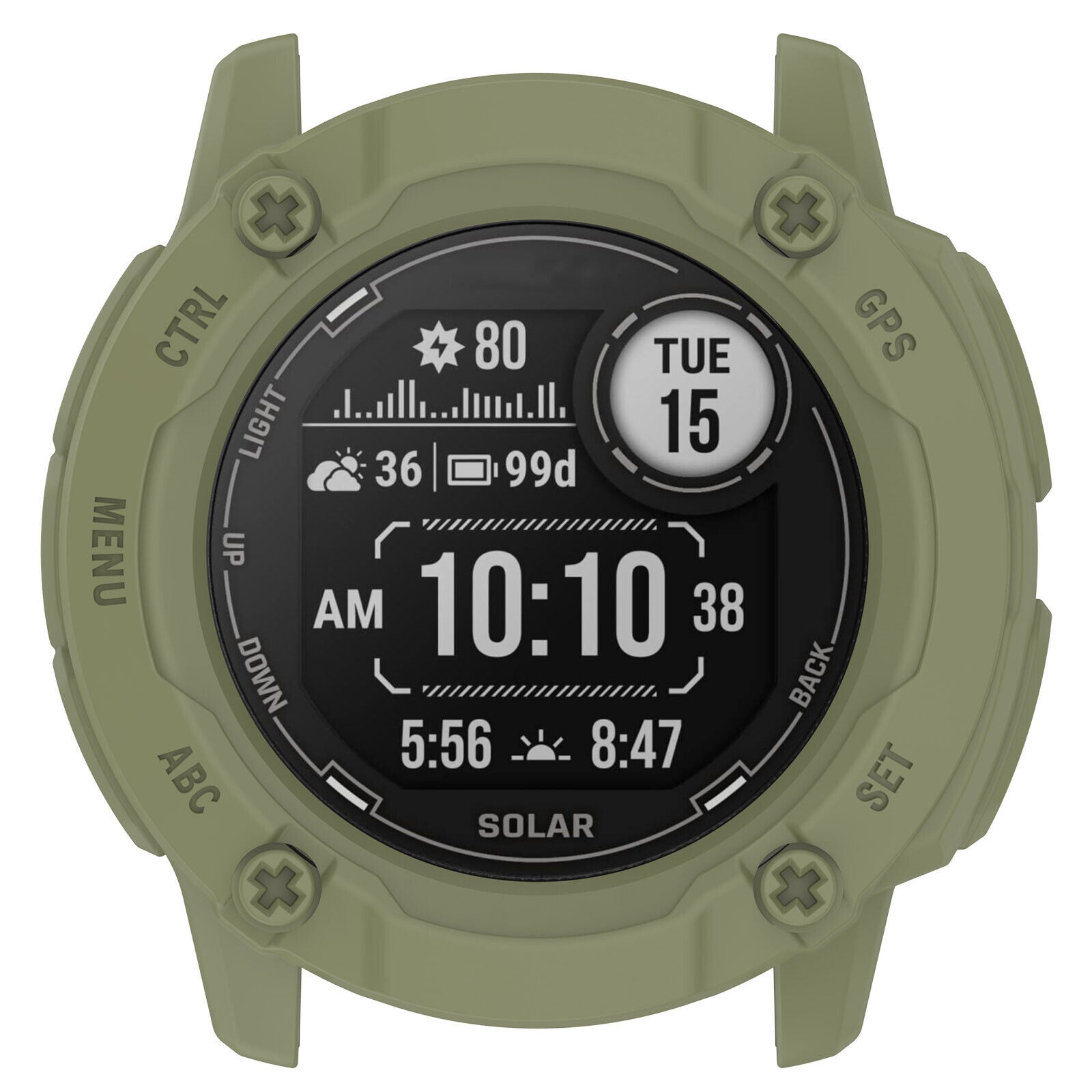 Garmin Instinct 2x Rugged TPU Cover (Olive)