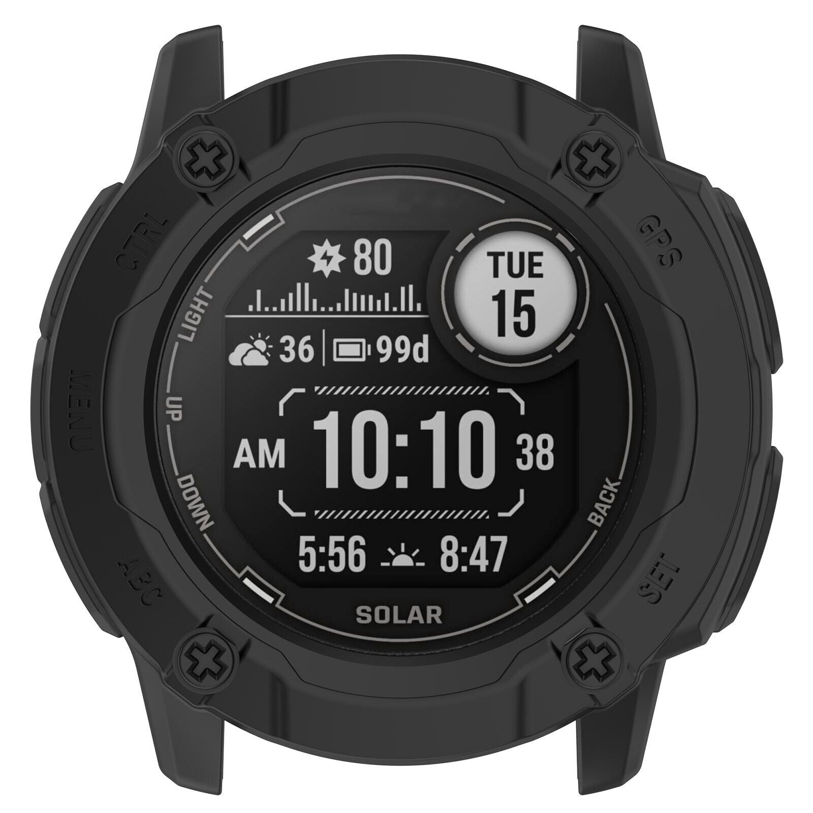 Garmin Instinct 2x Rugged TPU Cover (Black)
