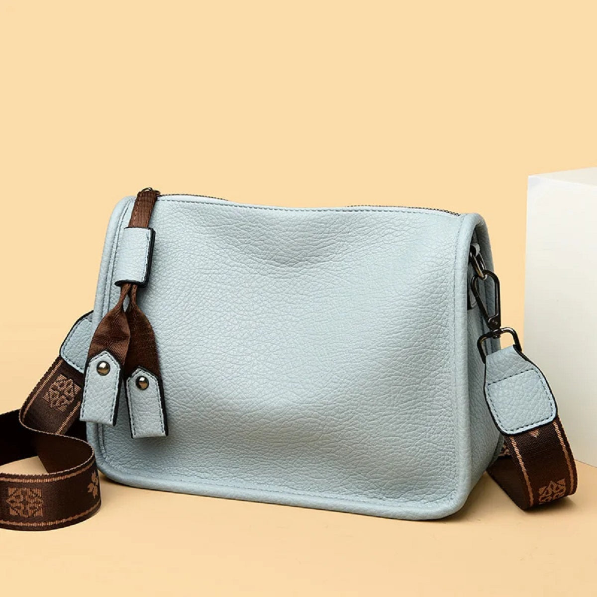 Women's Leather Tote Shoulder Crossbody Messenger Bag