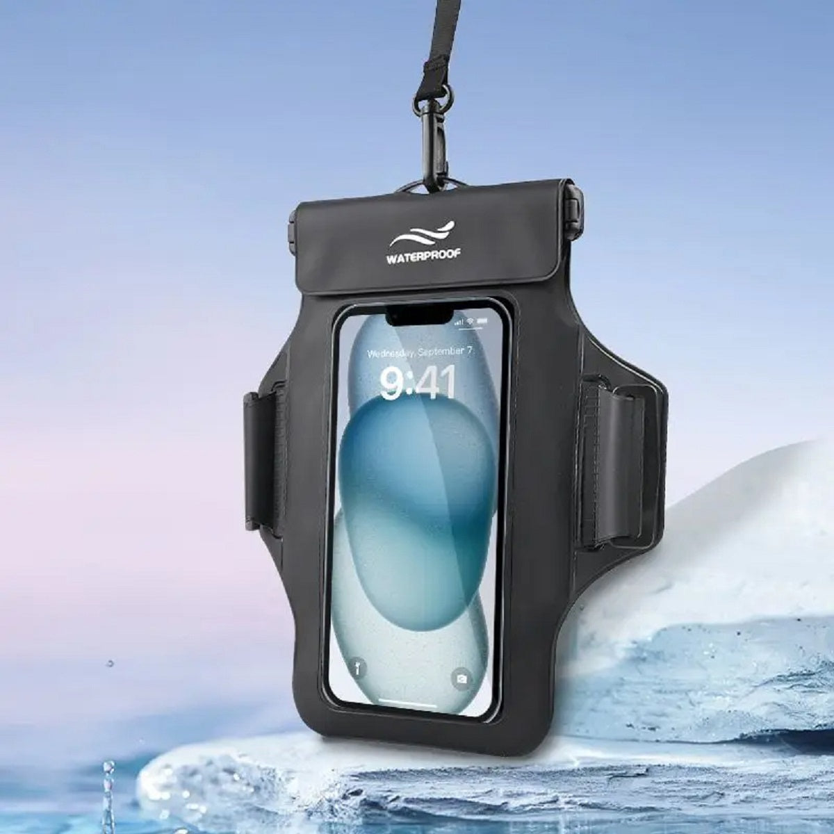 Waterproof Phone Armband Pouch – Phone Case with Detachable Strap