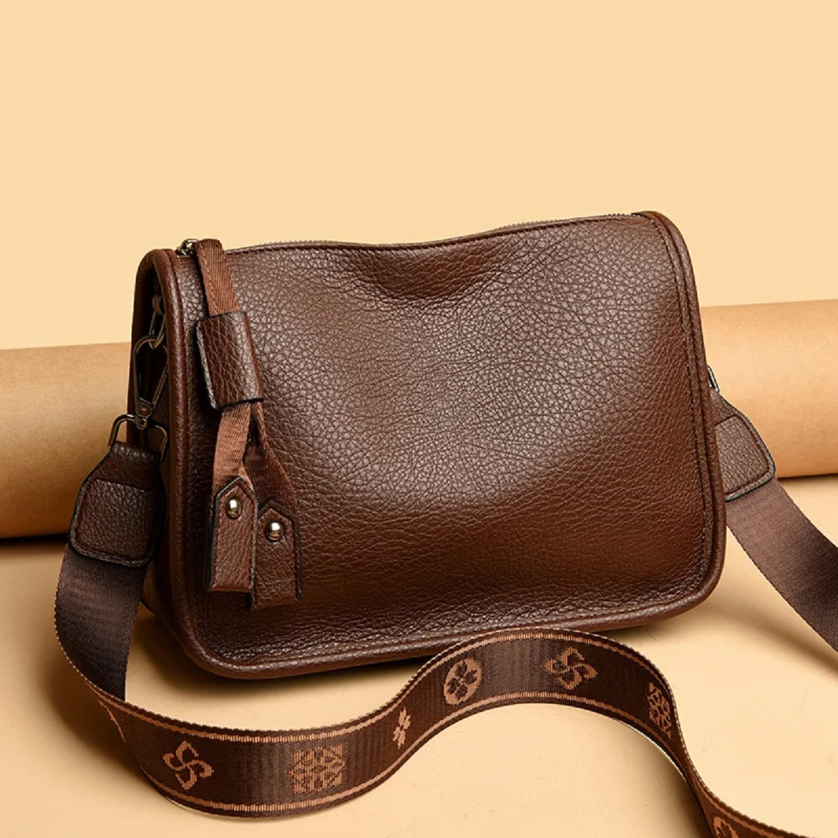 Women's Leather Tote Shoulder Crossbody Messenger Bag