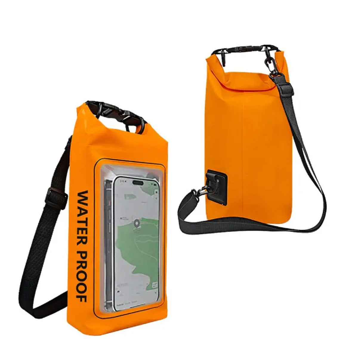 2L Waterproof Dry Touch Screen Bag Roll-Top Pool Outdoor Gear Storage
