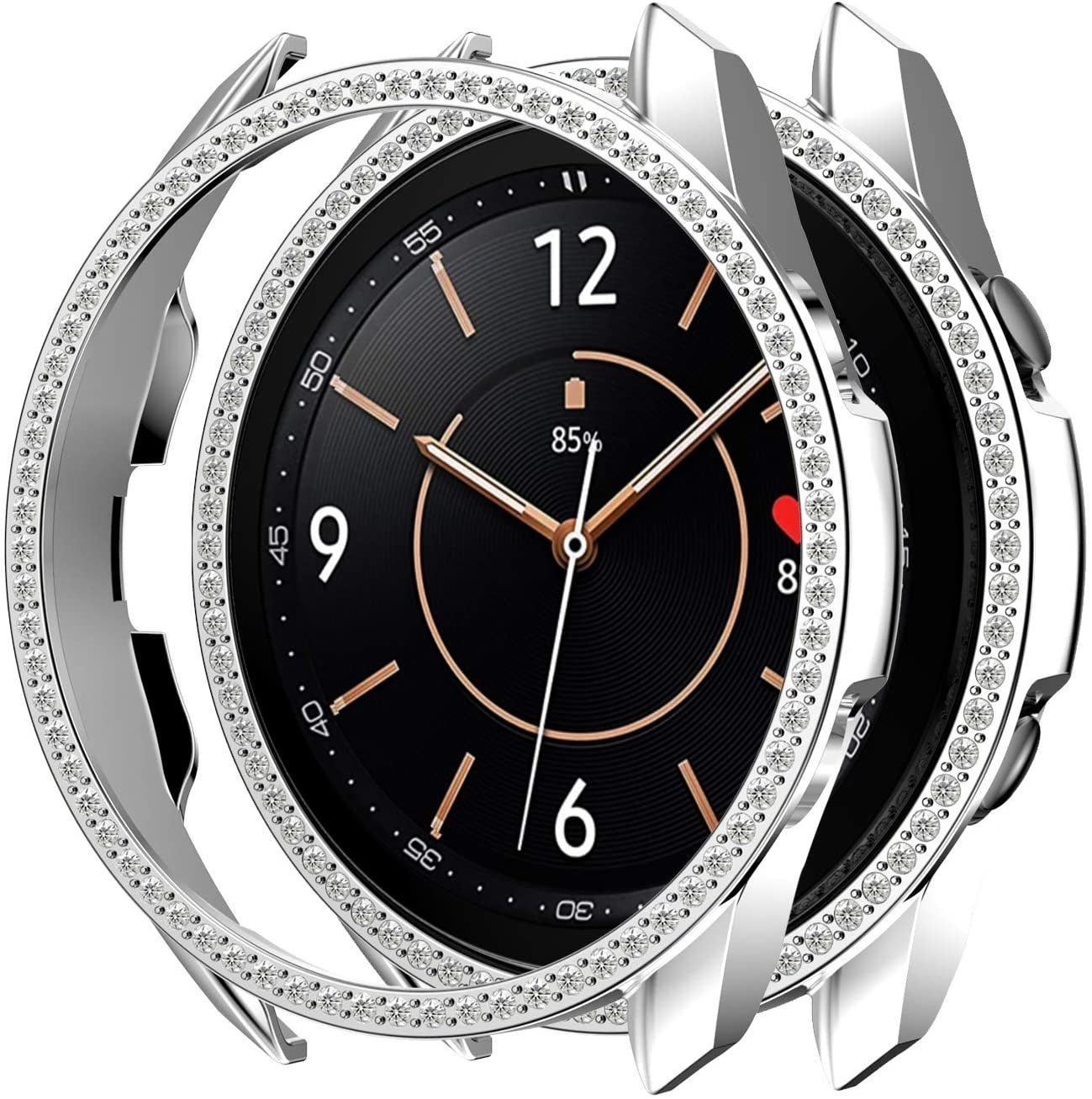 Samsung Galaxy Watch 3 41mm Diamond PC Case (Silver)