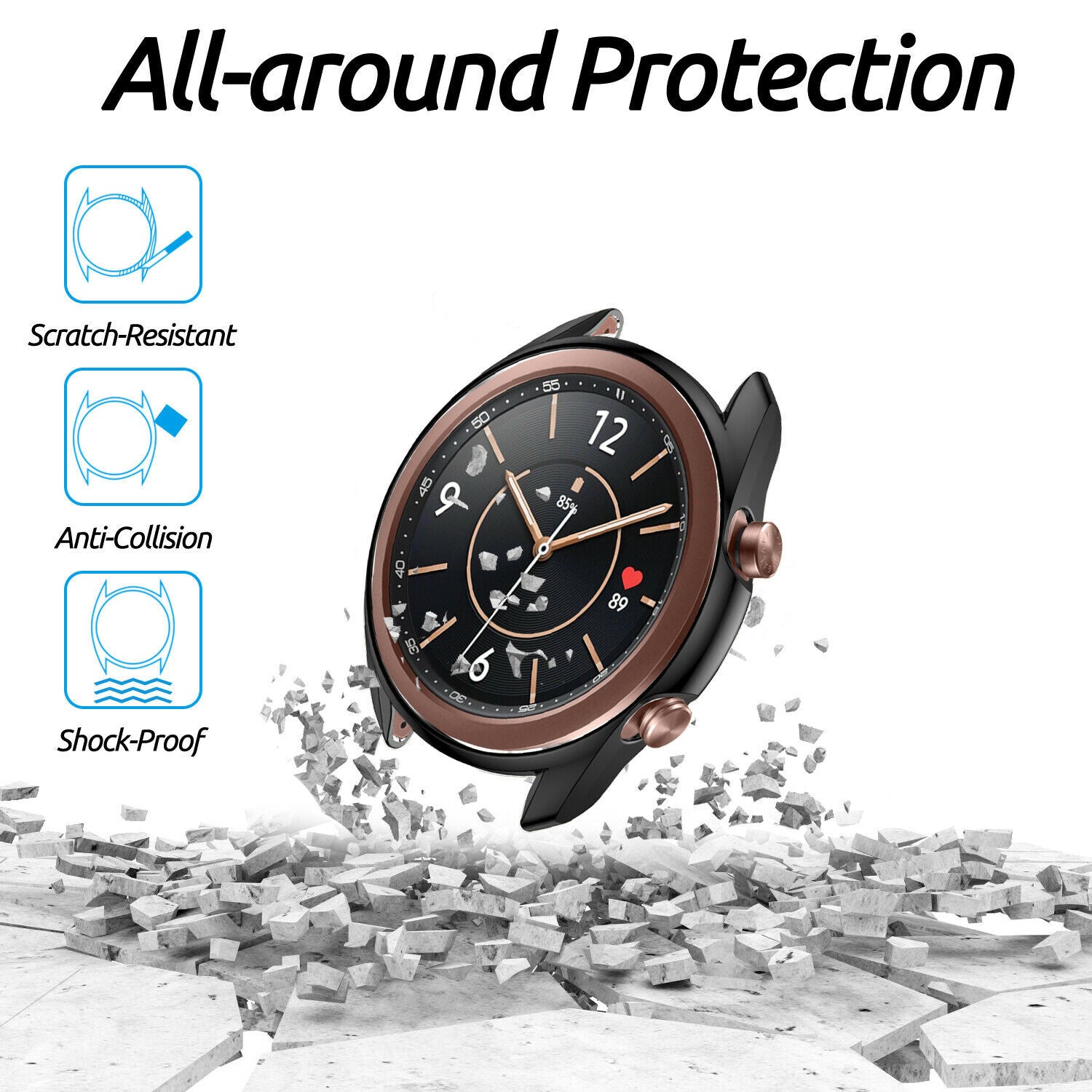Samsung Galaxy Watch 3 41mm Case (Black)