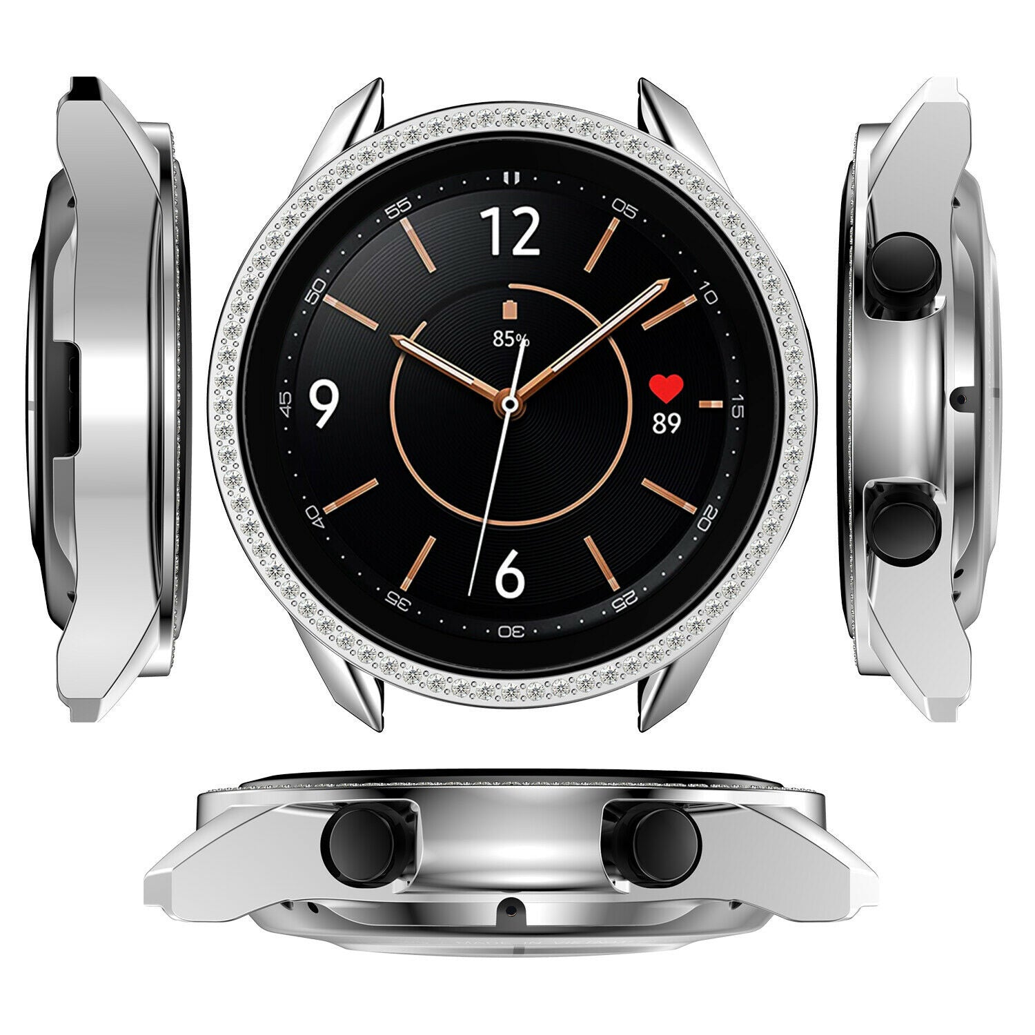Samsung Galaxy Watch 3 41mm Diamond PC Case (Silver)