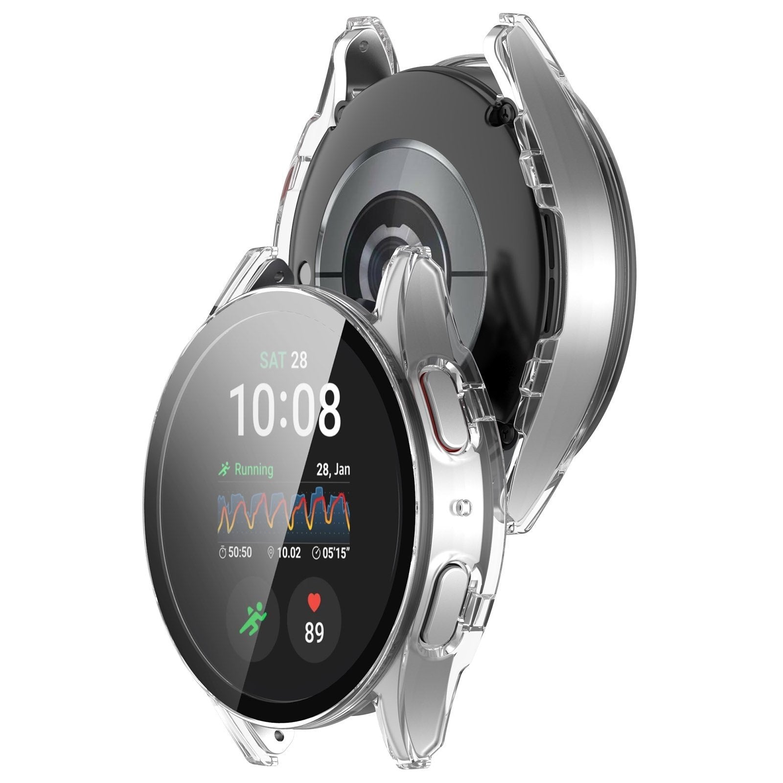 Samsung Galaxy Watch 7 44mm Hard Case With Glass (Transparent)