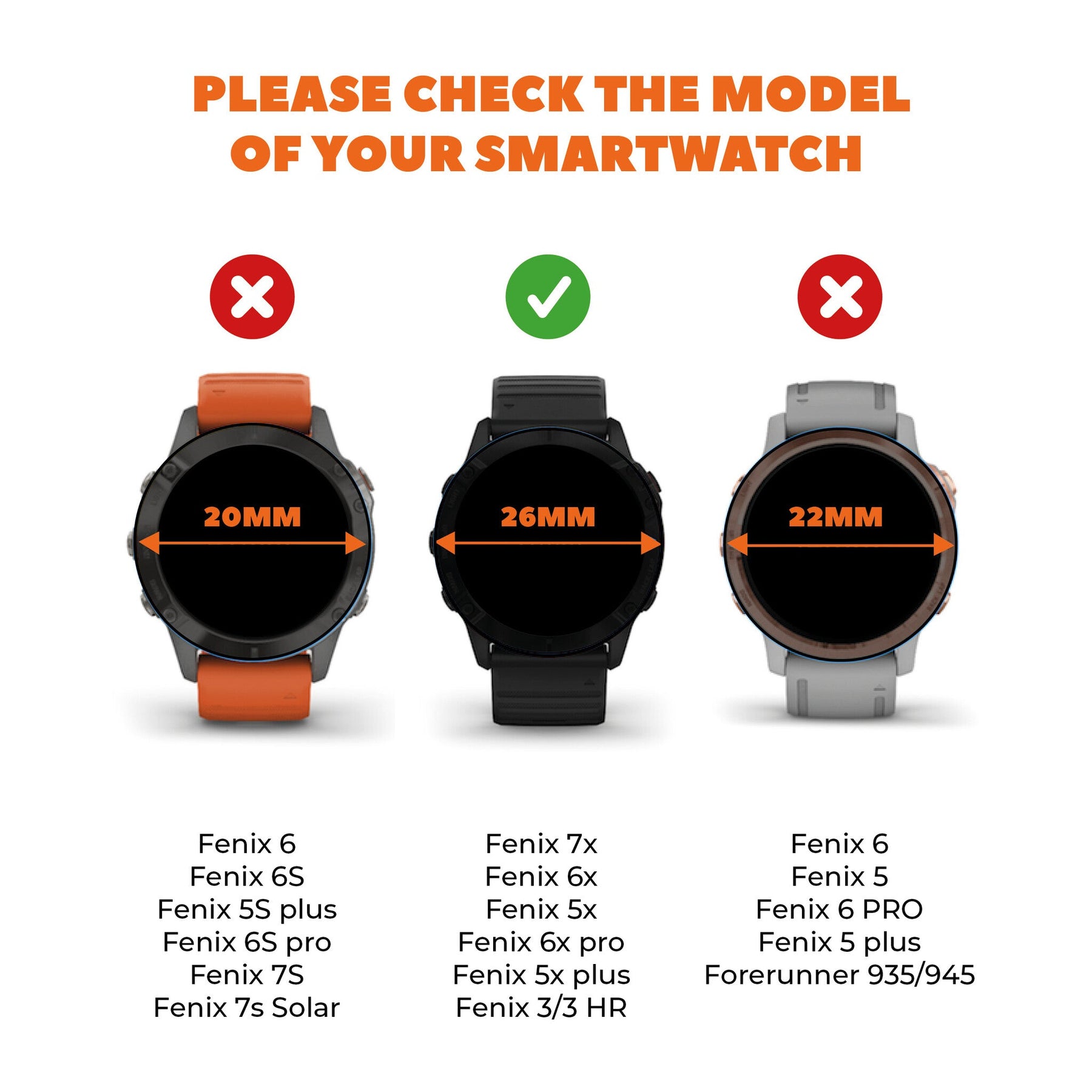 Garmin Fenix 7x (Solar) TPU Case (Transparent)