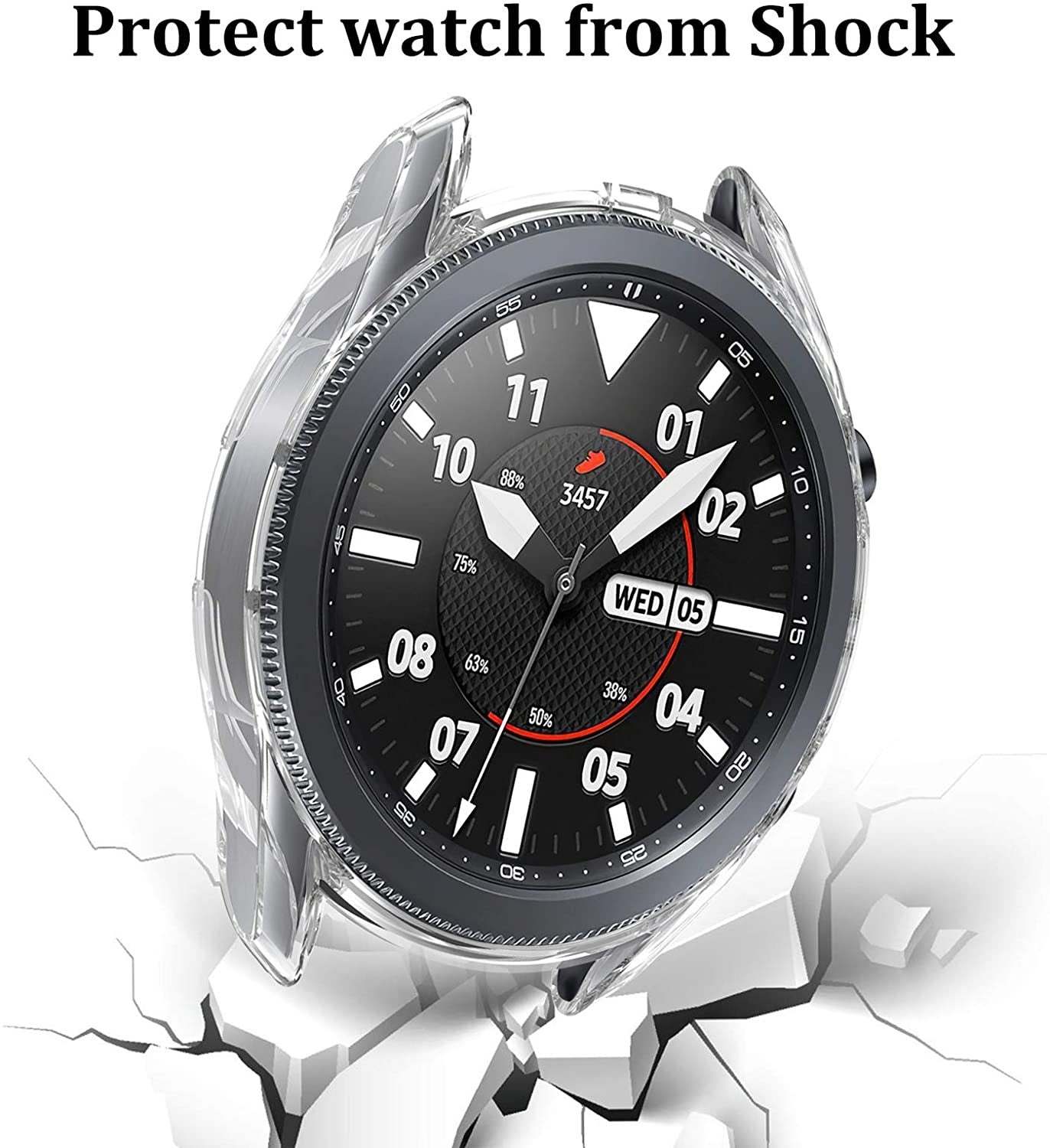 Samsung Galaxy Watch 3 45mm Case (Transparent)