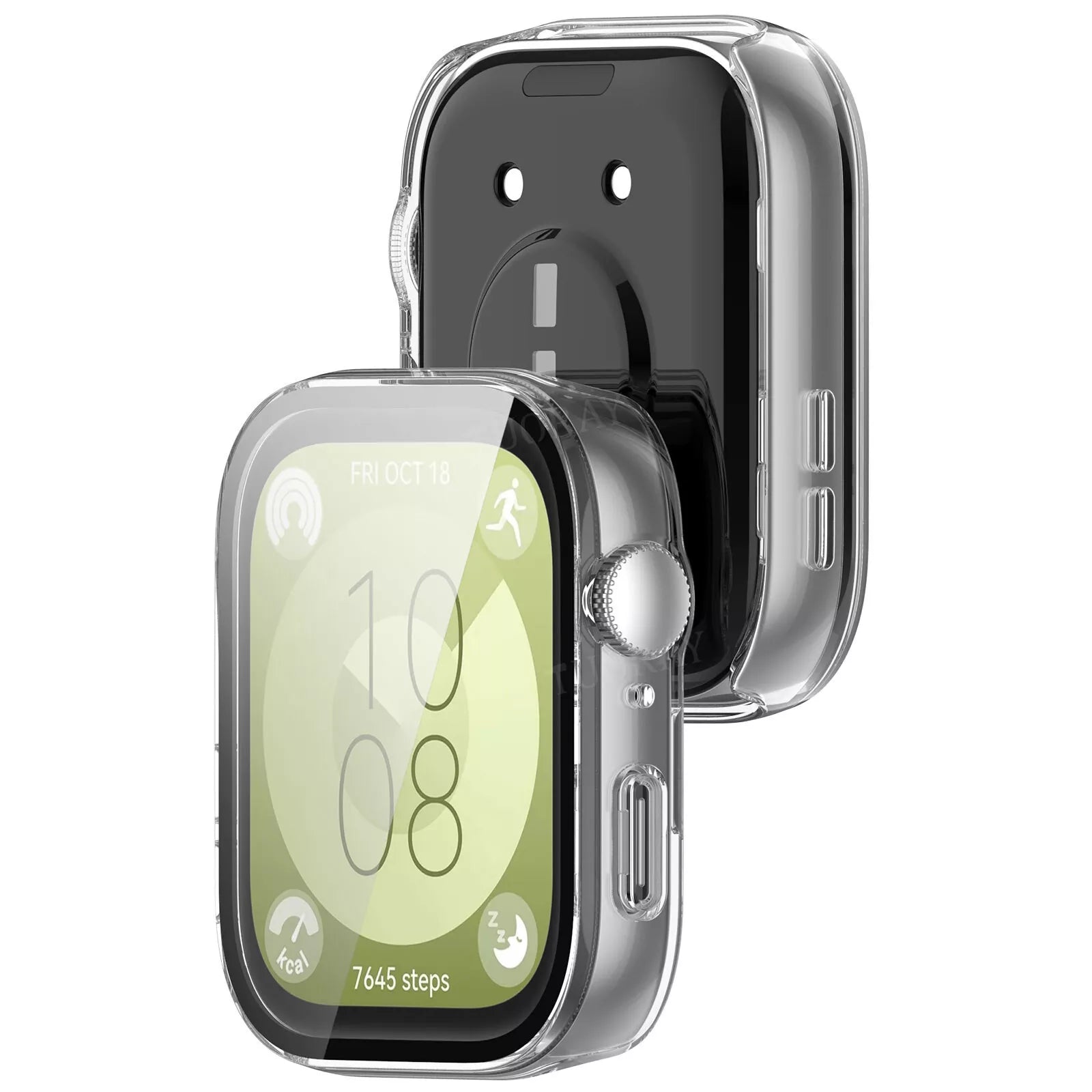 Huawei Watch Fit 3 Hard Case With Glass (Transparent)