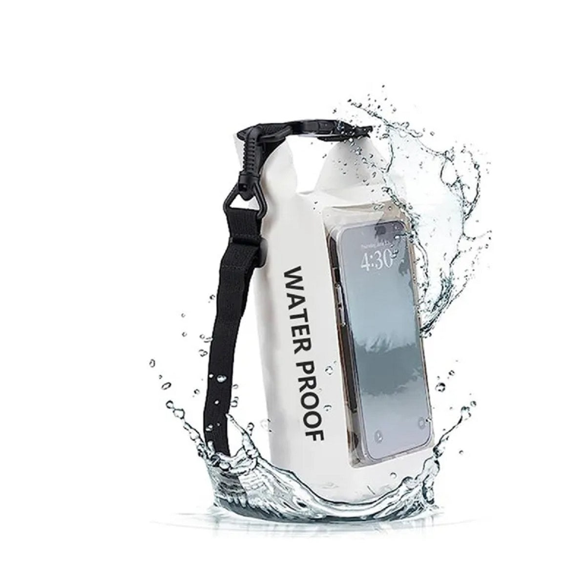 2L Waterproof Dry Touch Screen Bag Roll-Top Pool Outdoor Gear Storage