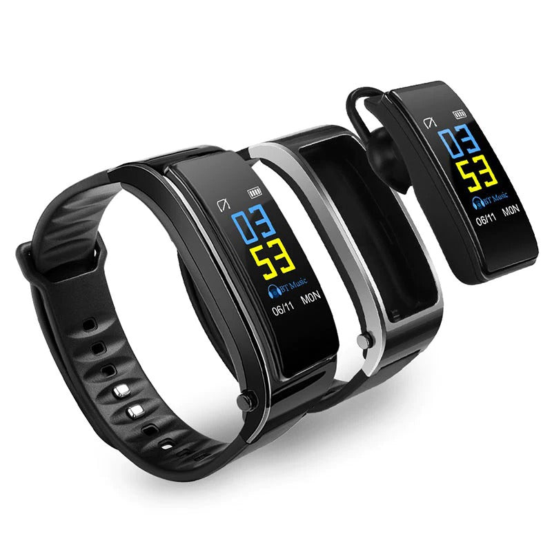 BLXCK NORWAY™ 2-in-1 Smart Watch Bracelet With Bluetooth Earphones