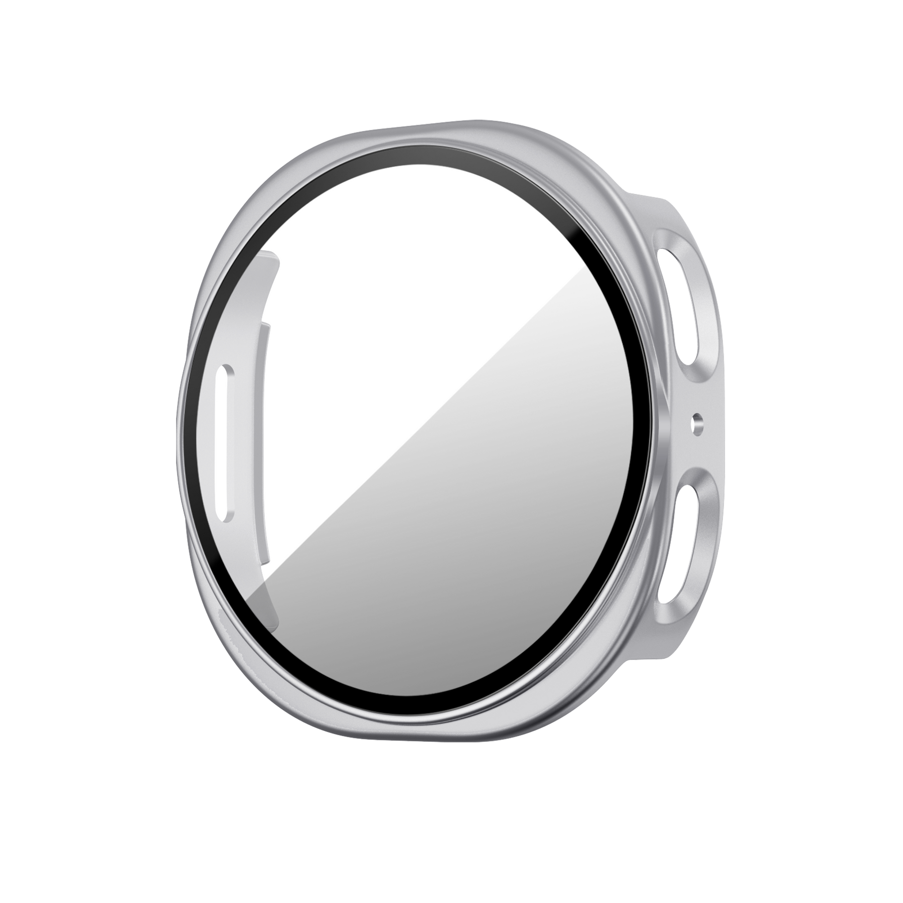 Bandz Samsung Galaxy Watch 8 - 44mm PC Cover with Glass (Silver)