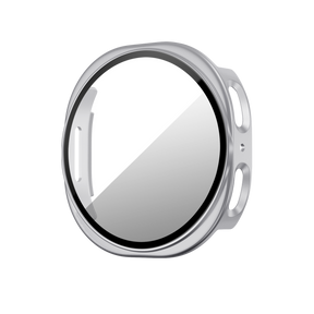 Bandz Samsung Galaxy Watch 8 - 44mm PC Cover with Glass (Silver)