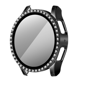 Samsung Galaxy Watch 7 - 40mm Diamond Case with Glass (Black)