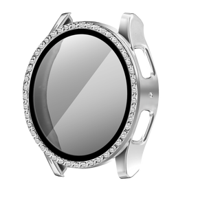 Samsung Galaxy Watch 7 - 40mm Diamond Case with Glass (Silver)