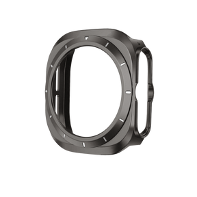 Bandz Samsung Galaxy Watch Ultra Bezel PC Case (Titanium Grey with White)