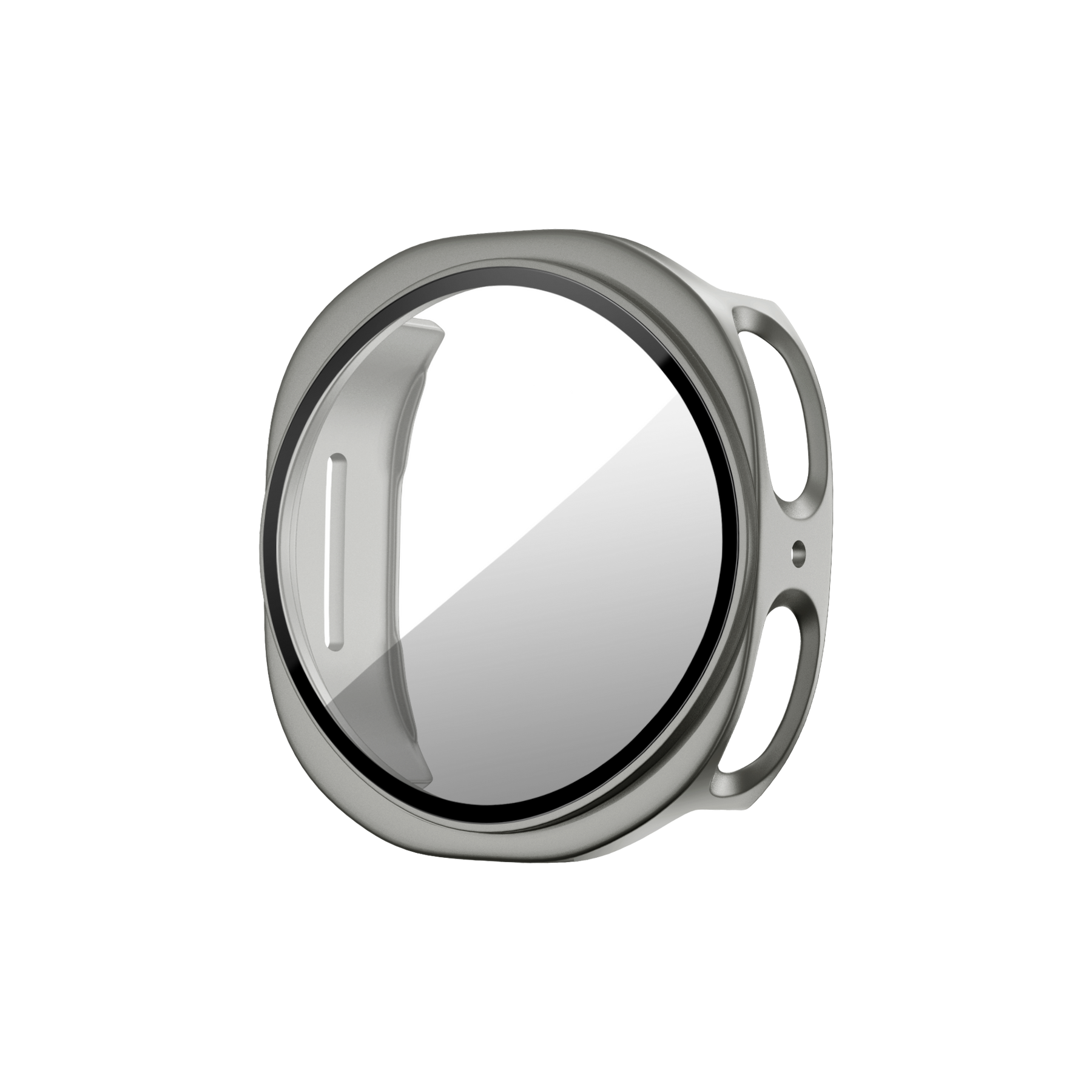 Bandz Samsung Galaxy Watch 8 - 44mm PC Cover with Glass (Titanium Gold)
